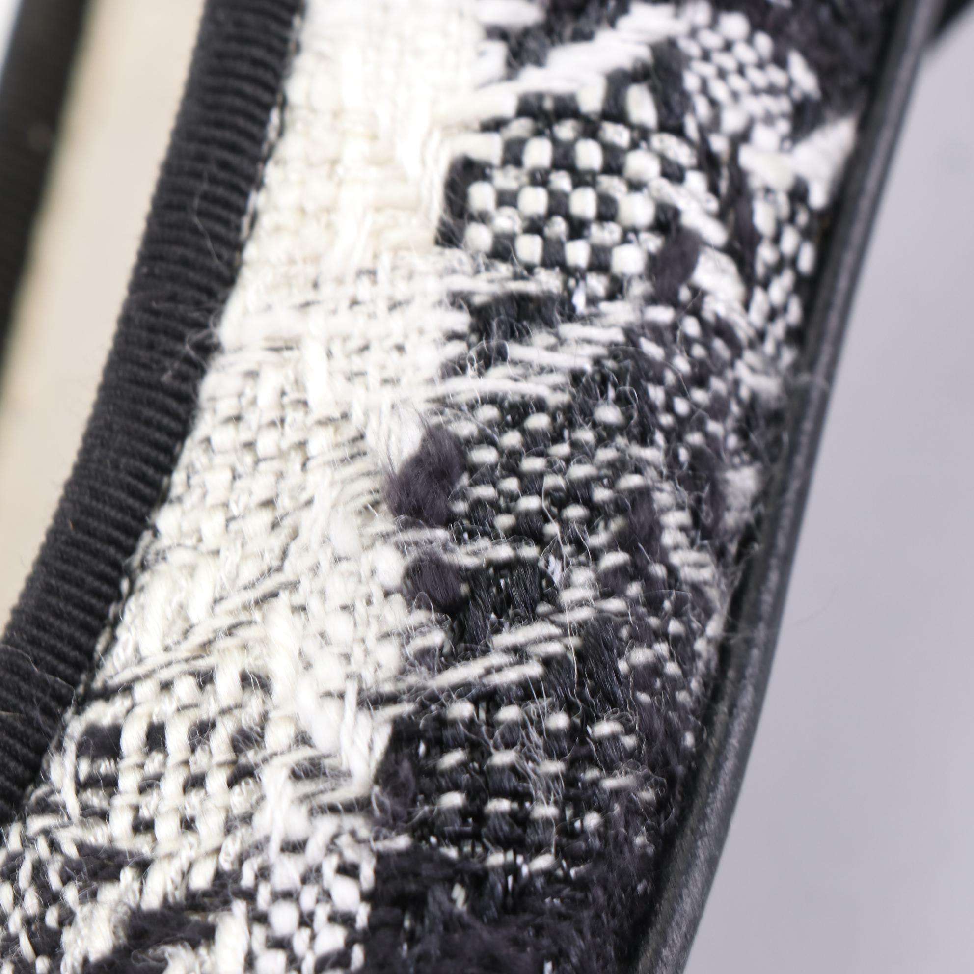 Chanel CC Ballerina Flats in Cotton Tweed and Patent Leather