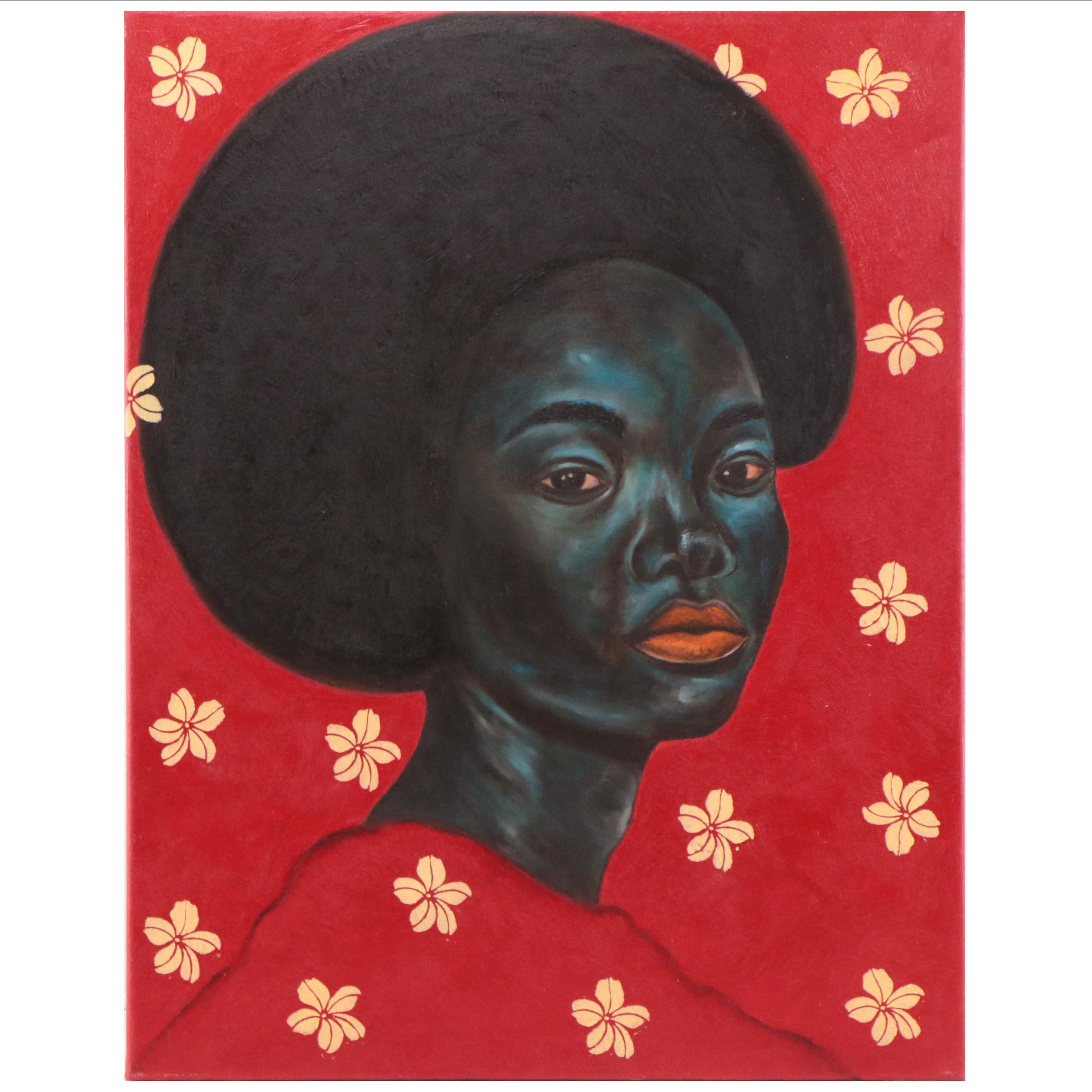 Oluwakemi Omowaire Oil Painting "When You Left," 2023