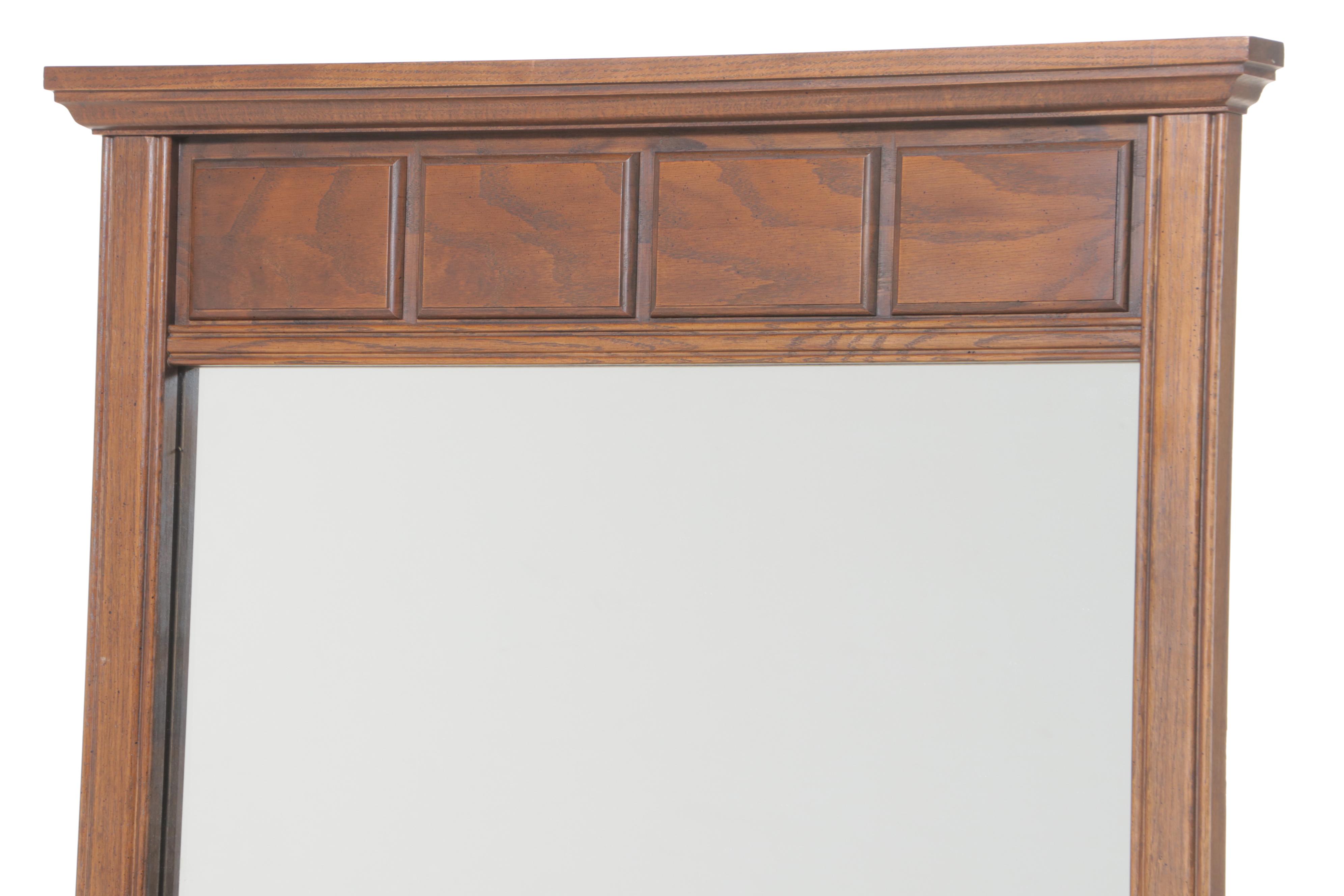 Kroehler French Provincial Style Oak Nine-Drawer Dresser