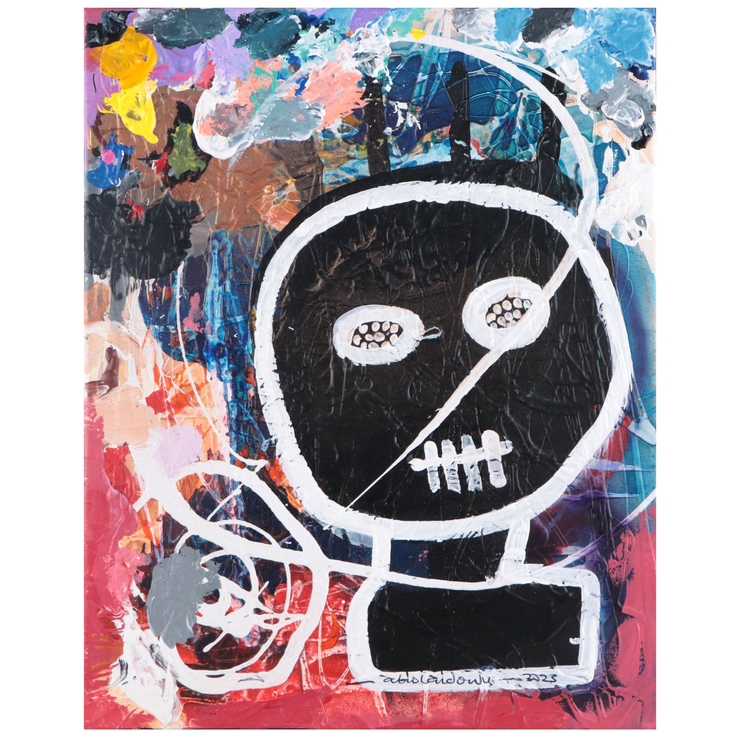 Abiola Idowu Mixed Media Painting, 2023