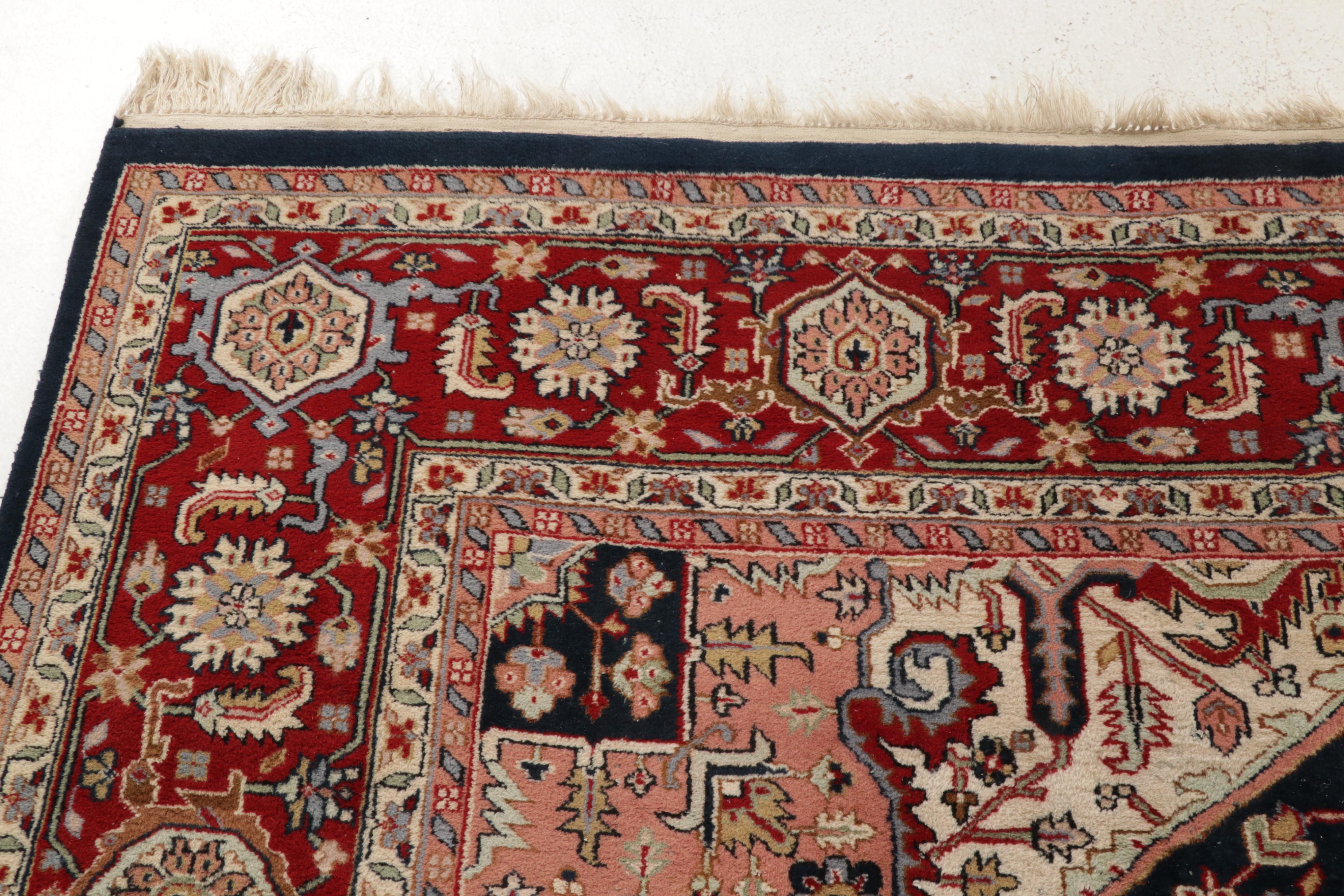 8'9 x 12'2 Hand-Knotted Persian Heriz Room Sized Rug