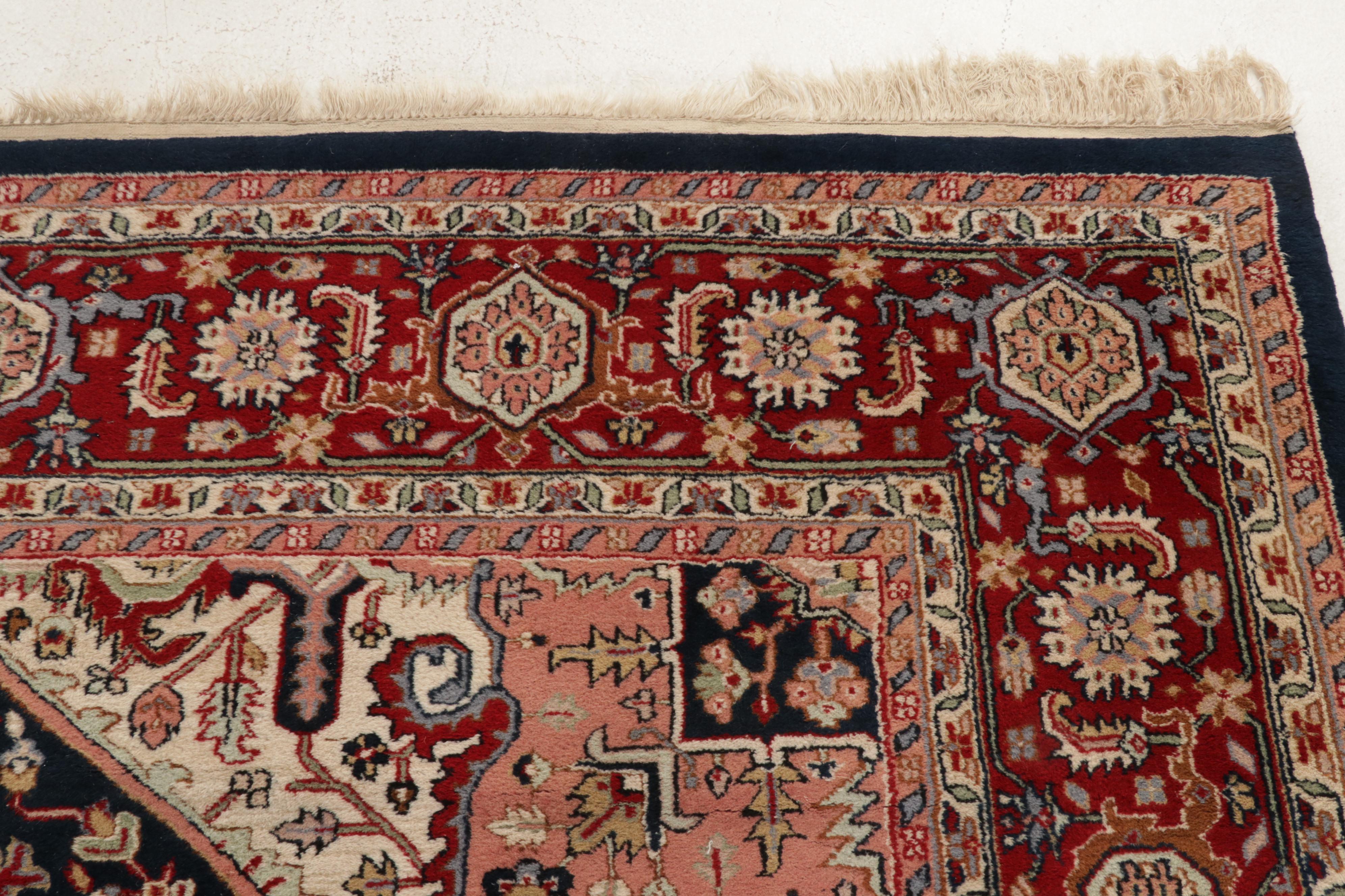 8'9 x 12'2 Hand-Knotted Persian Heriz Room Sized Rug