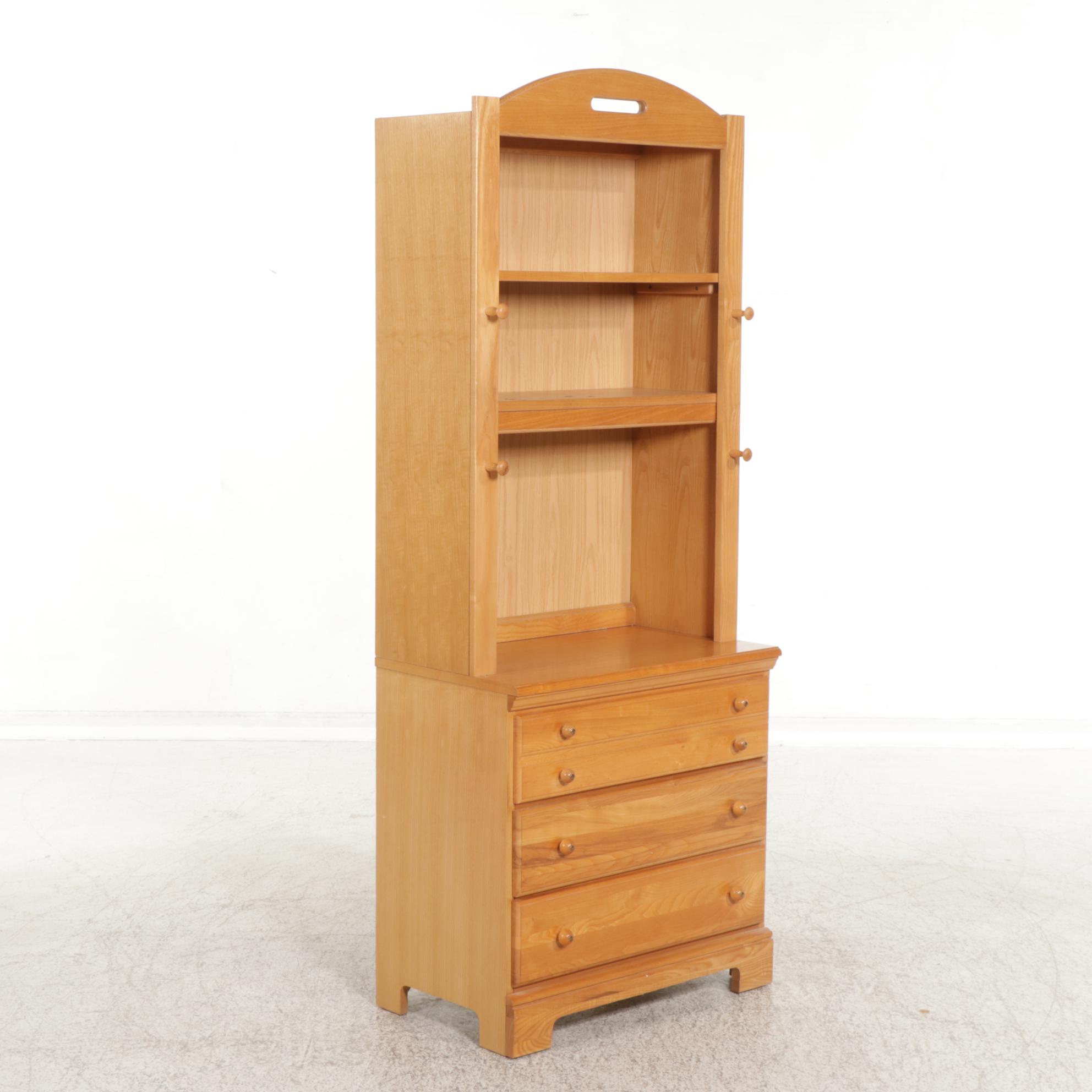 Bassett Furniture Ash Bedroom Suite with Desk and Twin Bed