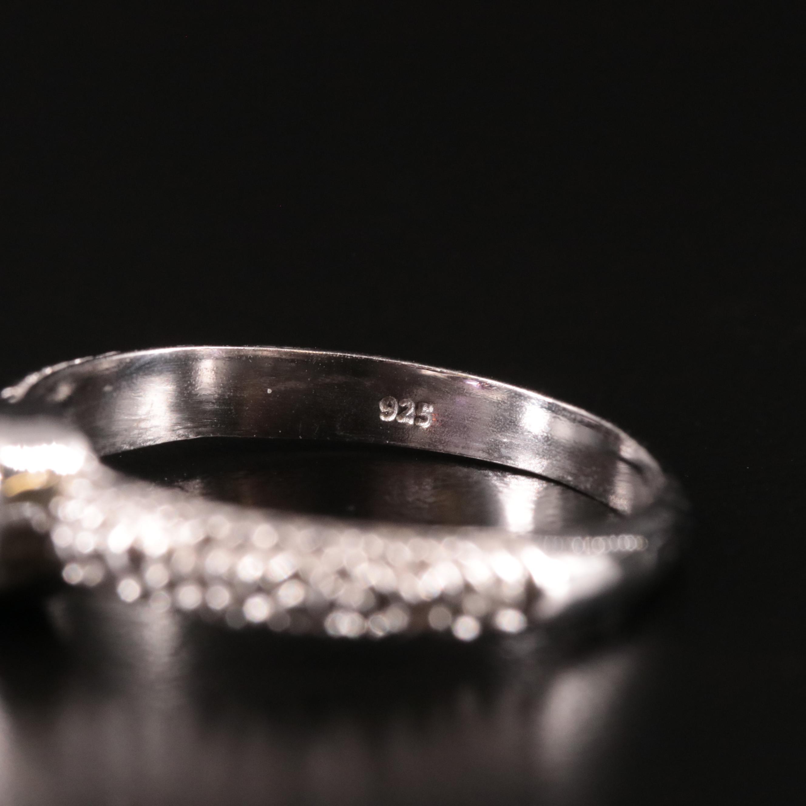 Sterling Amethyst Tapered Ring