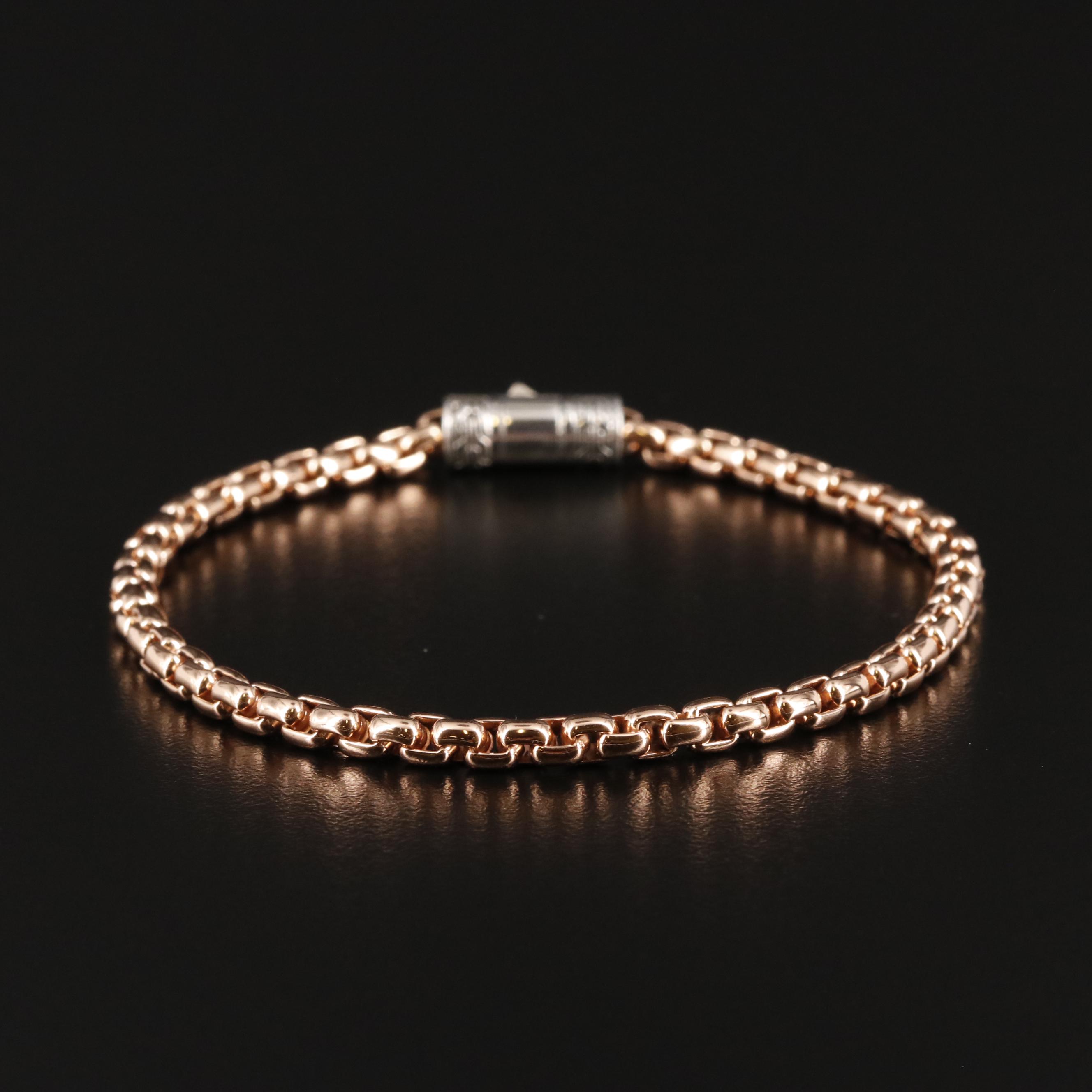 John Hardy Sterling Box Chain Bracelet