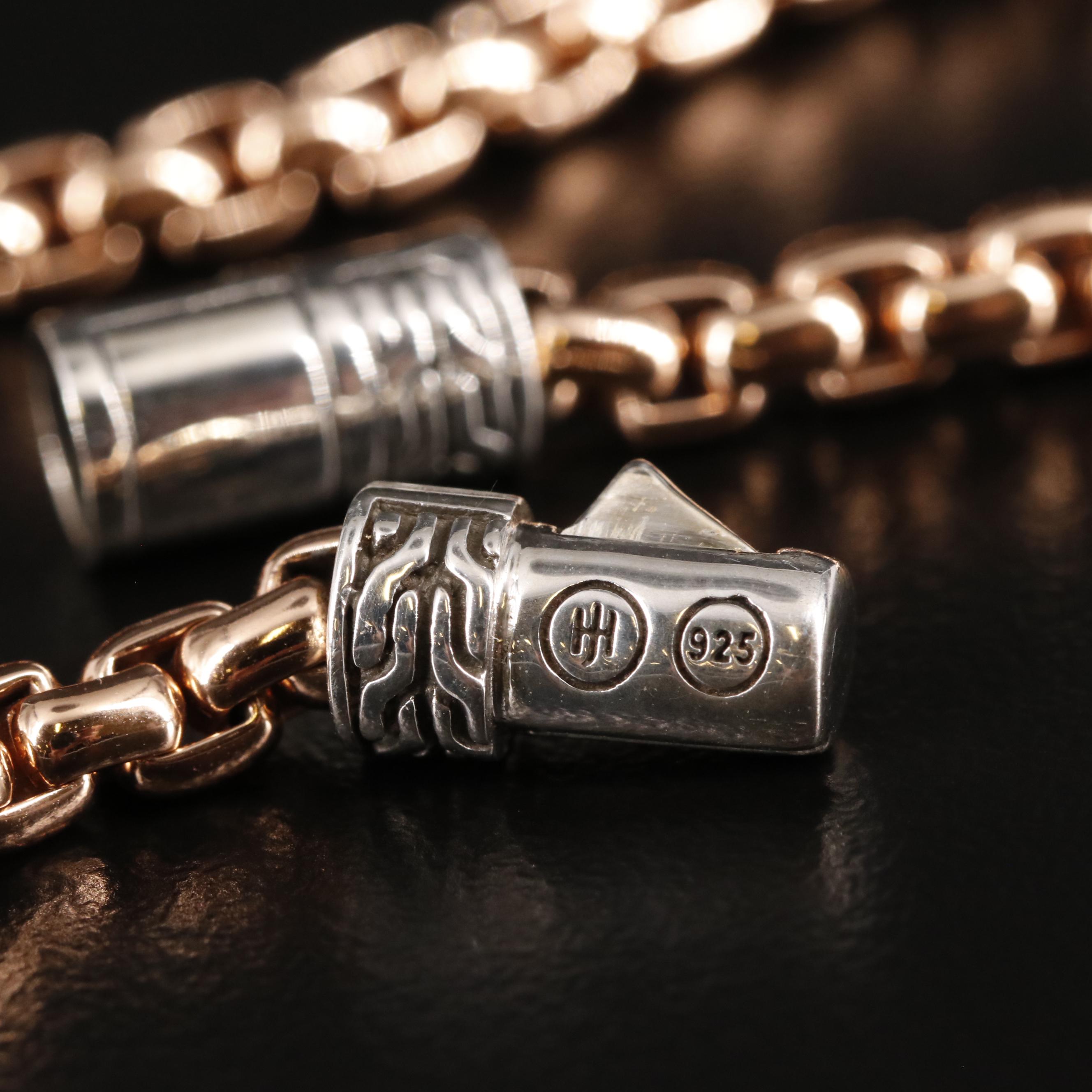 John Hardy Sterling Box Chain Bracelet