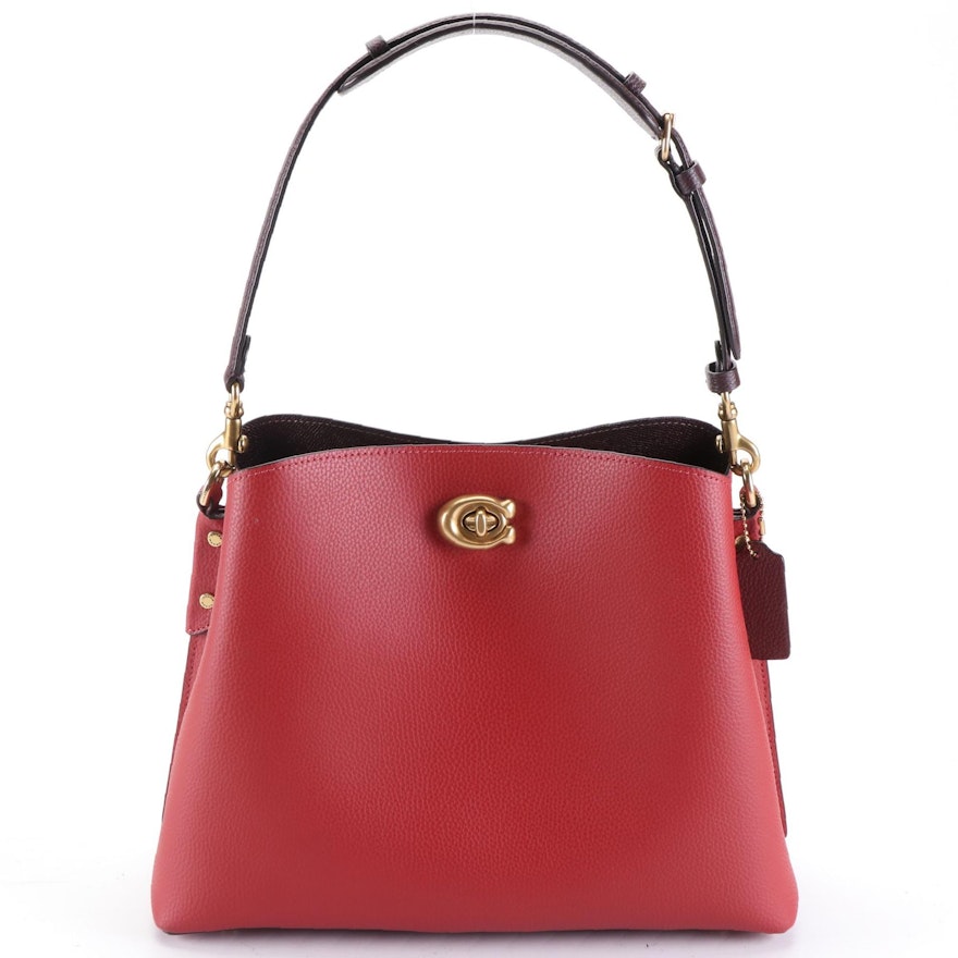 Coach Willow Bucket Bag in Color Block Leather