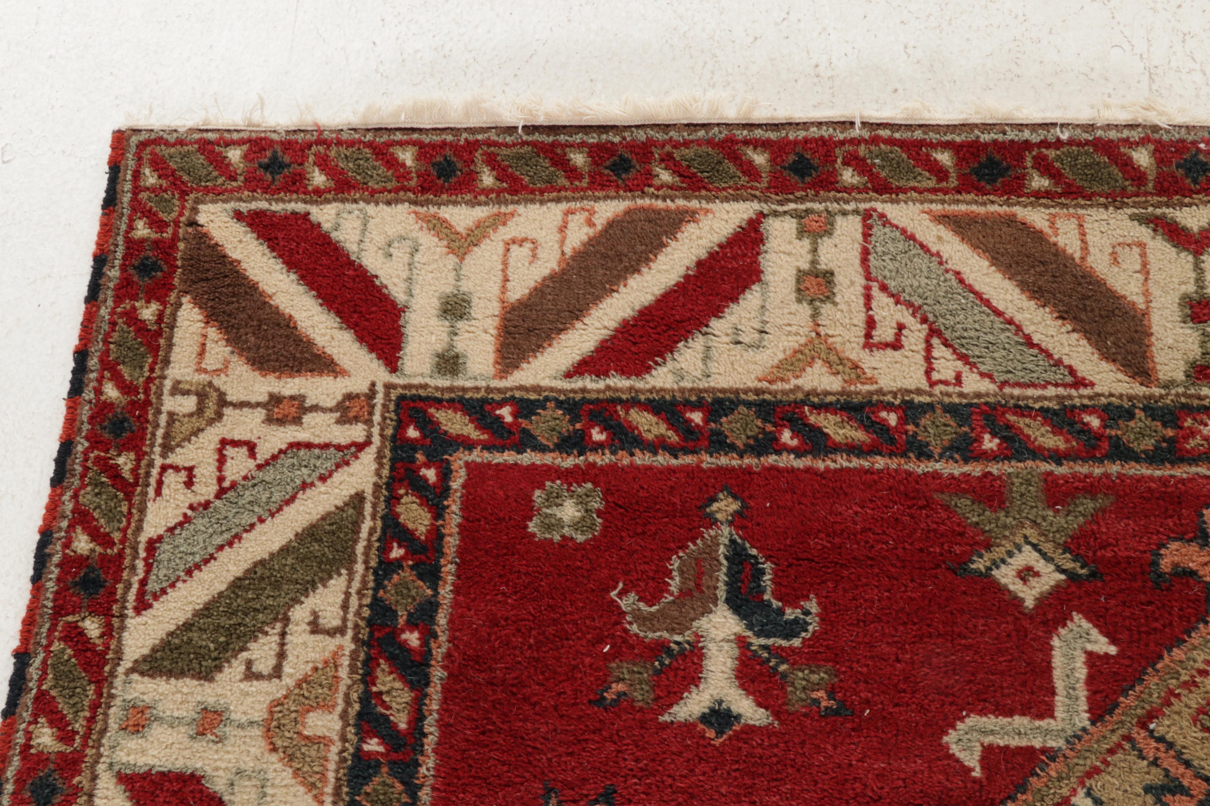 5'8 x 7'11 Hand-Knotted Afghan Baluch Area Rug