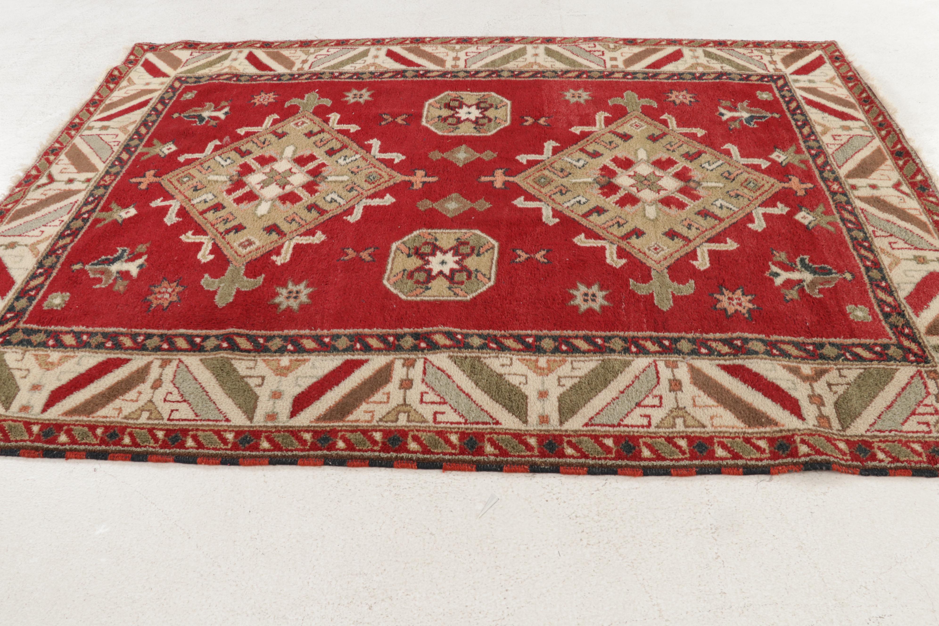5'8 x 7'11 Hand-Knotted Afghan Baluch Area Rug