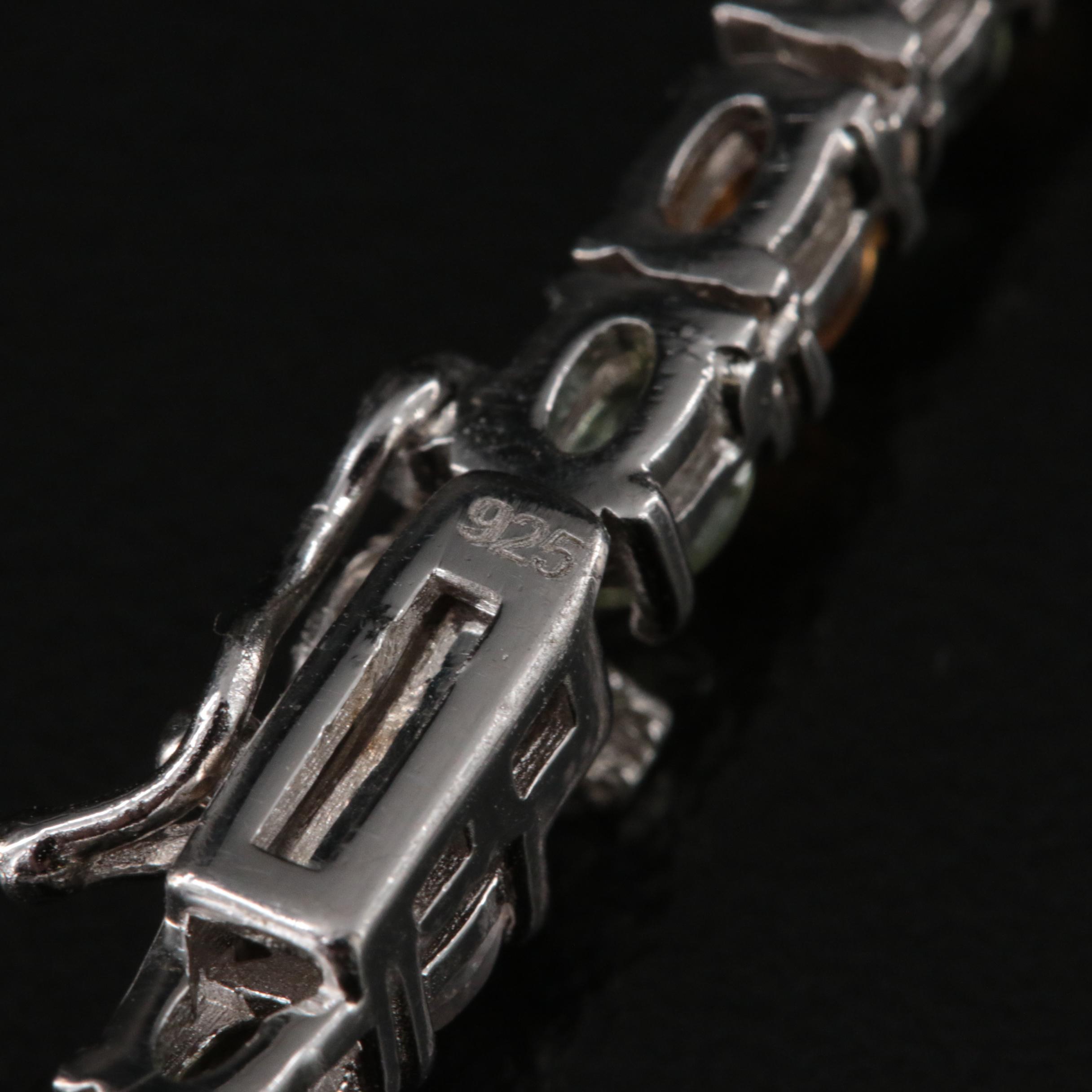 Sterling Tourmaline Y Necklace