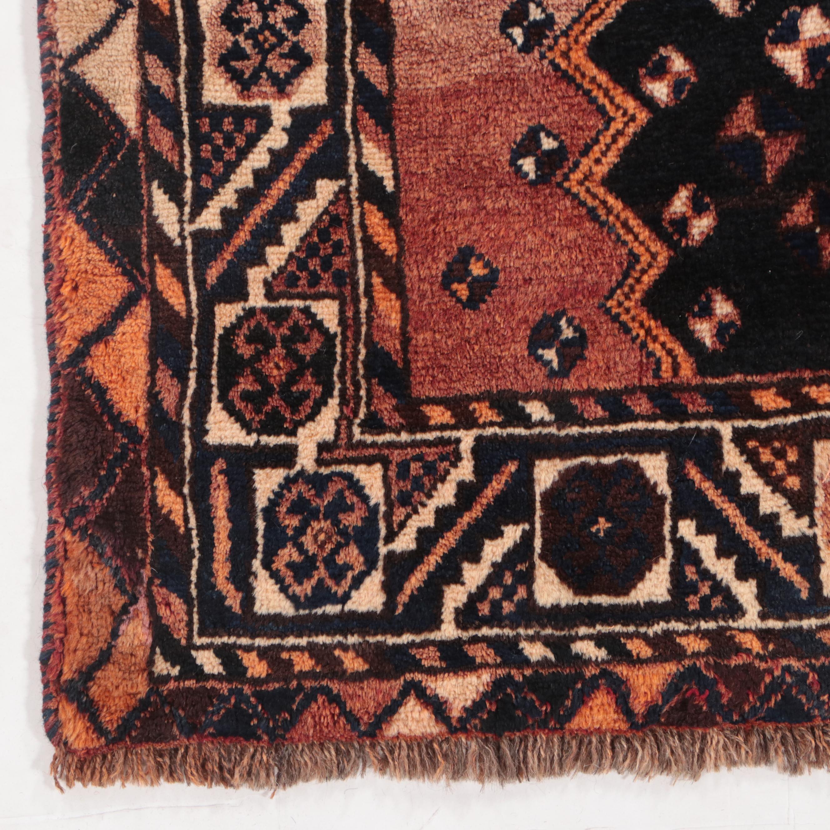 4'7 x 9'7 Hand-Knotted Persian Afshar Area Rug