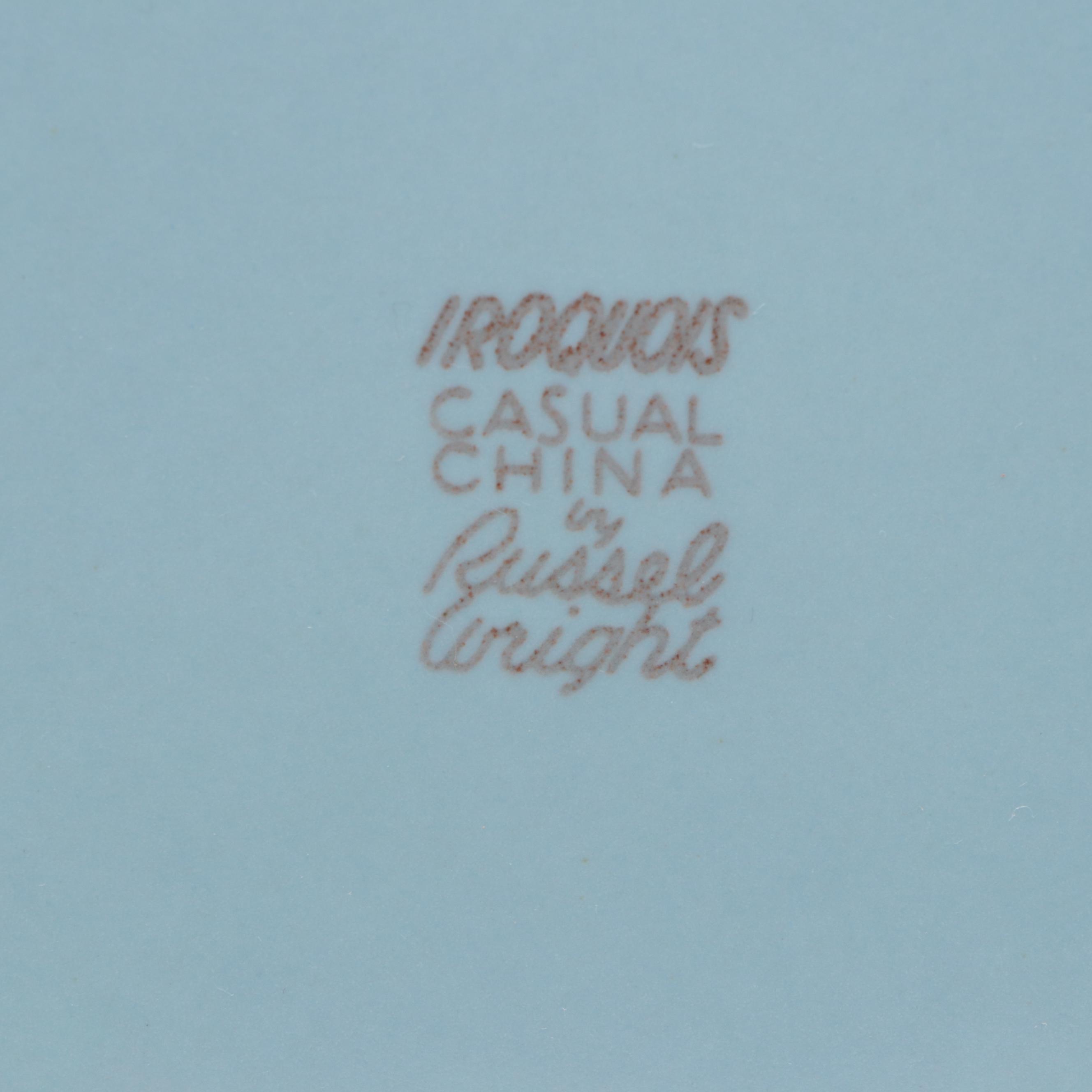 Russell Wright Iroquois China Plates with Haeger and Other Pottery