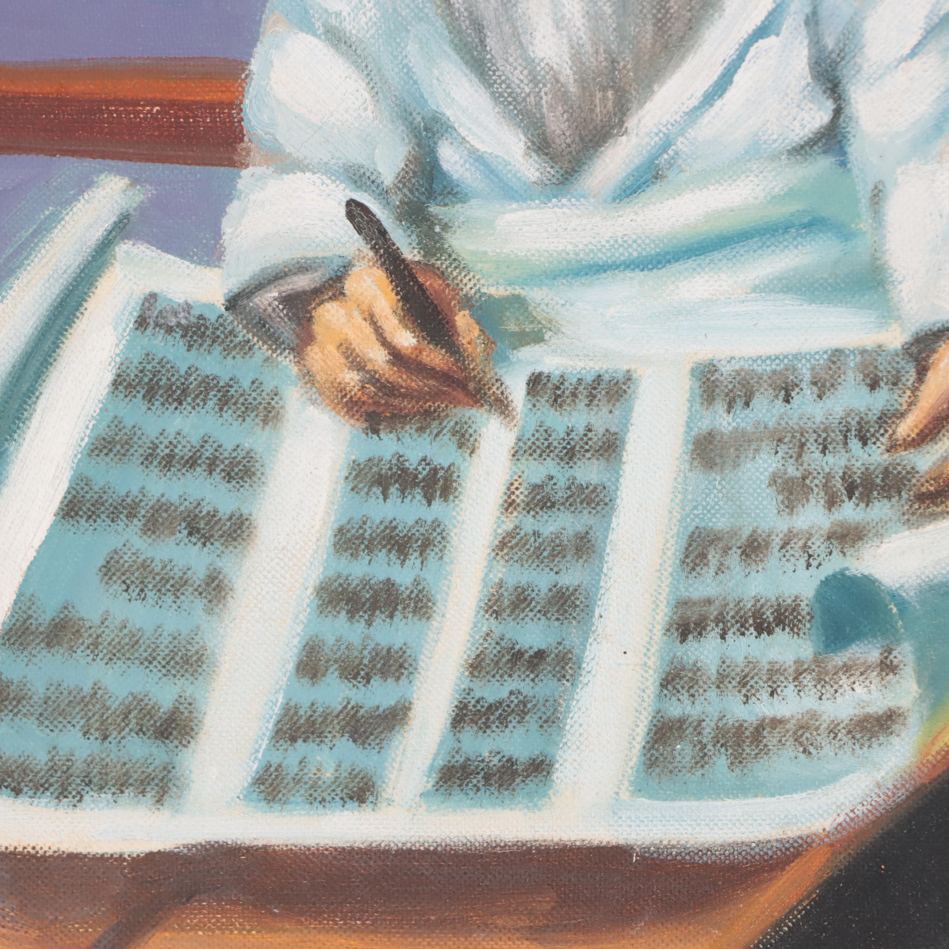 Portrait Oil Painting of Rabbi