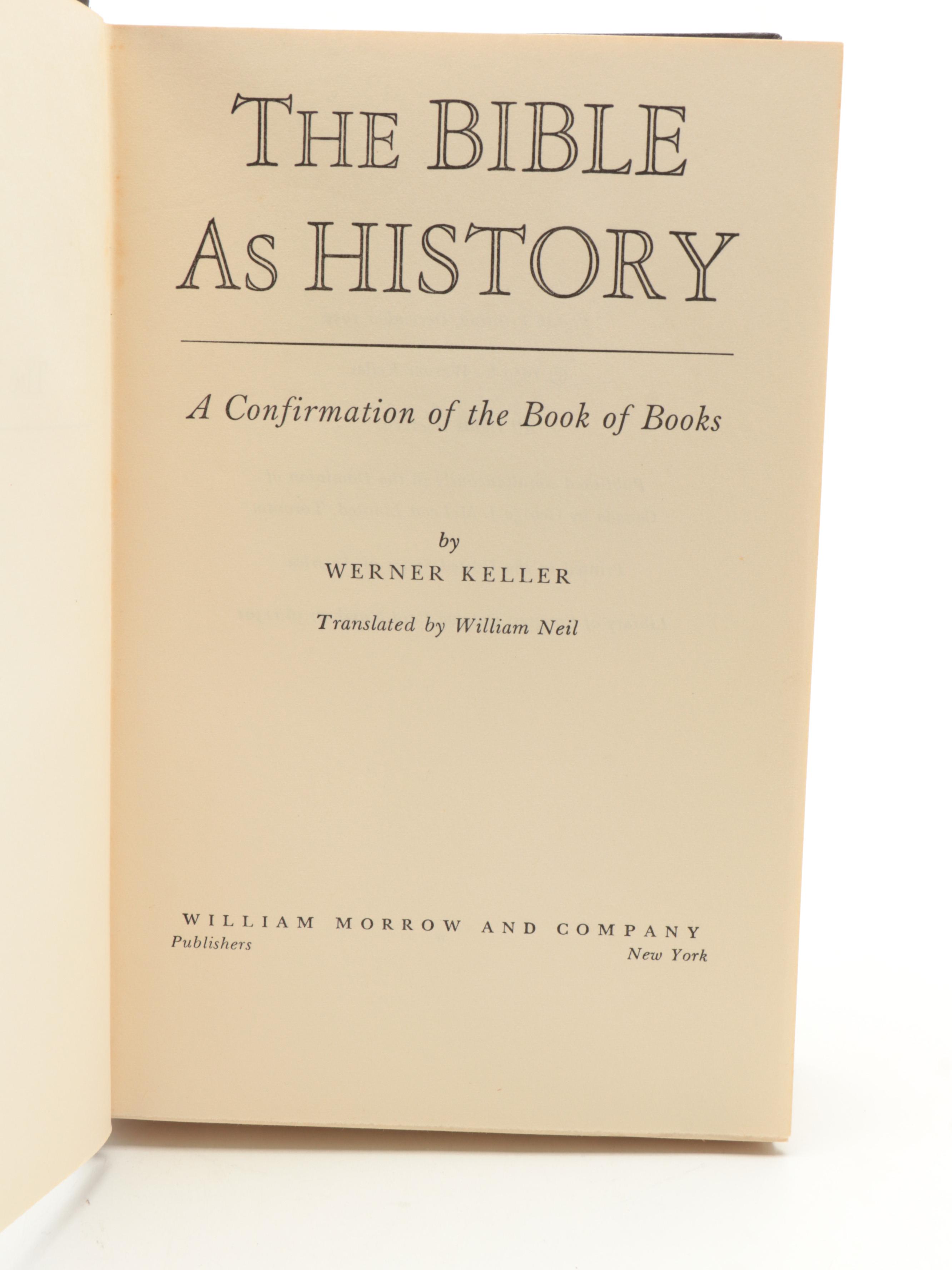 "The Bible as History" by Werner Keller and More Religion Books