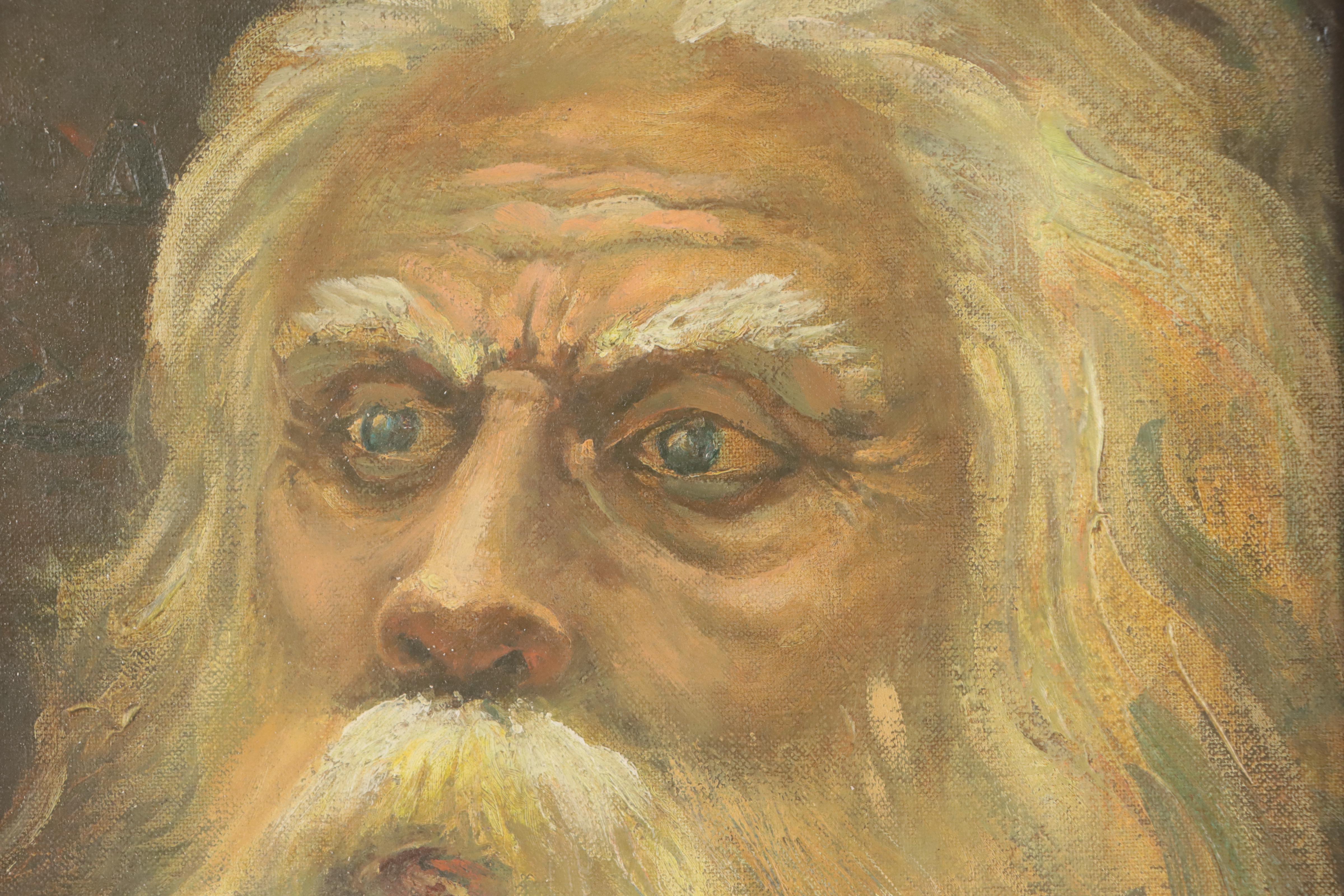 Portrait Oil Painting of Old Man