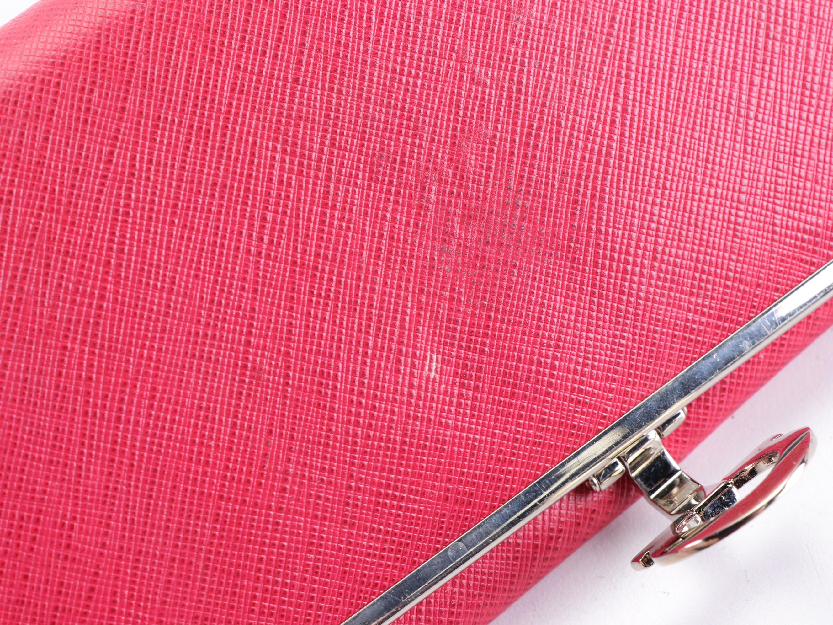 Salvatore Ferragamo Gancini Wallet in Saffiano Leather with Box