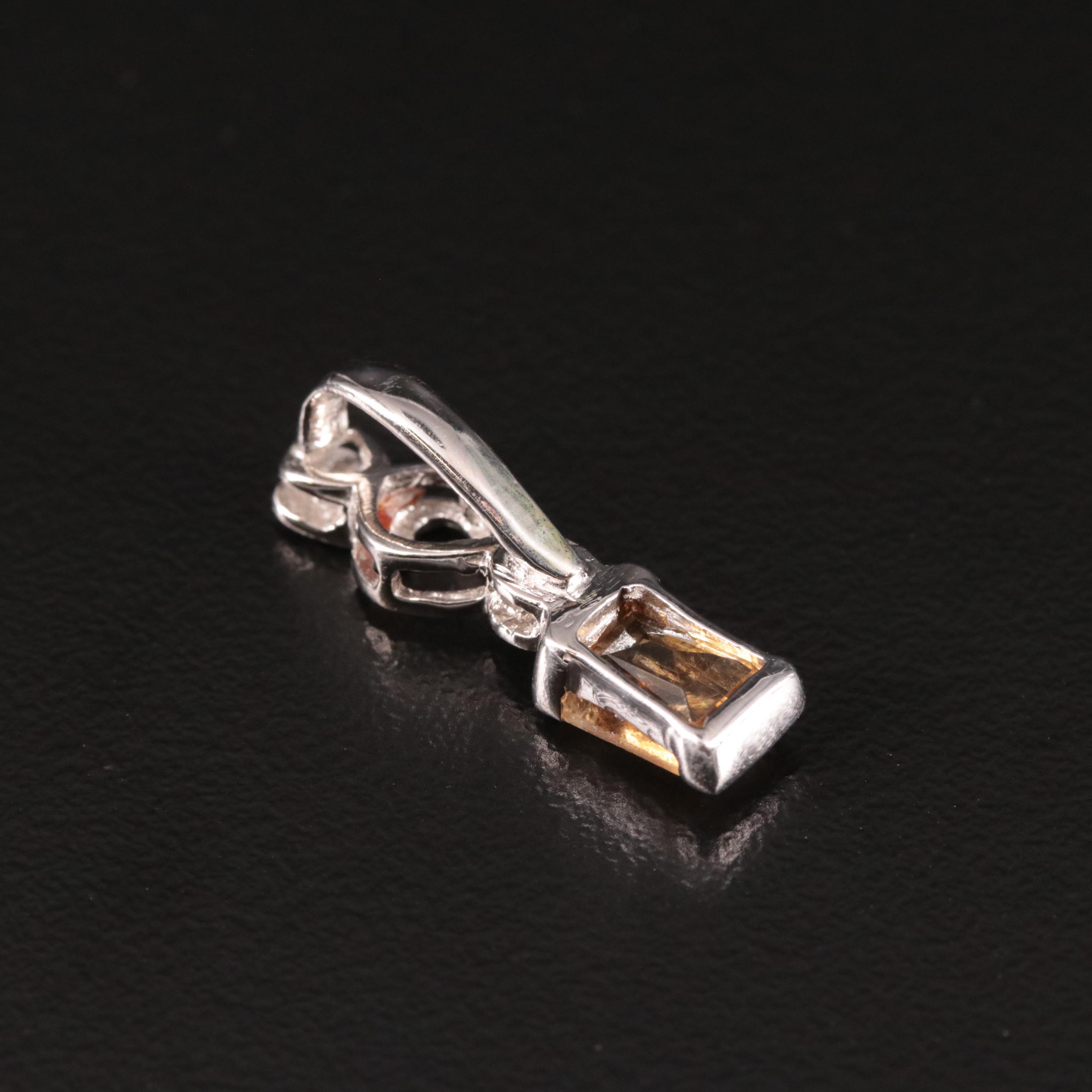Sterling Citrine Pendant