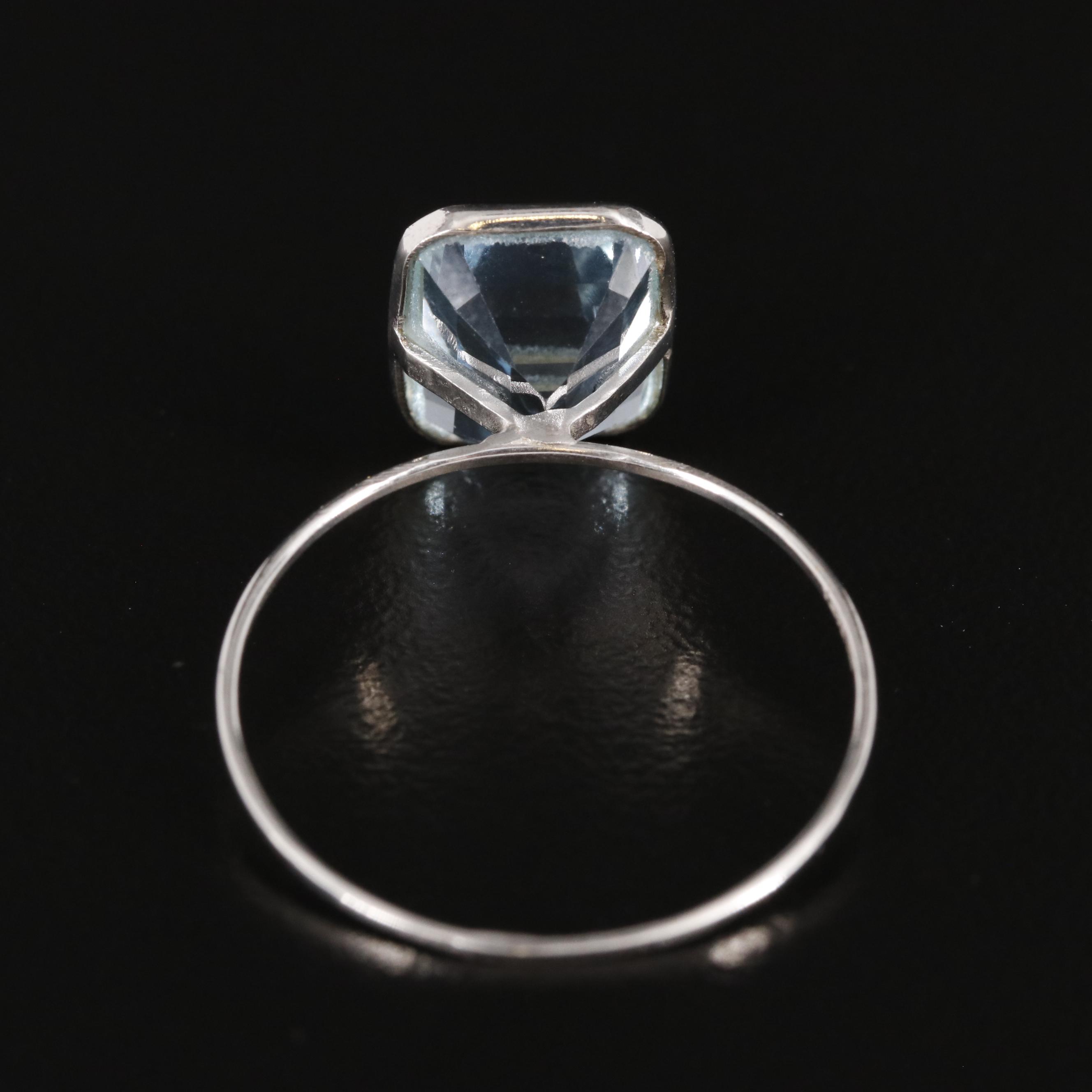 14K Blue Topaz Ring