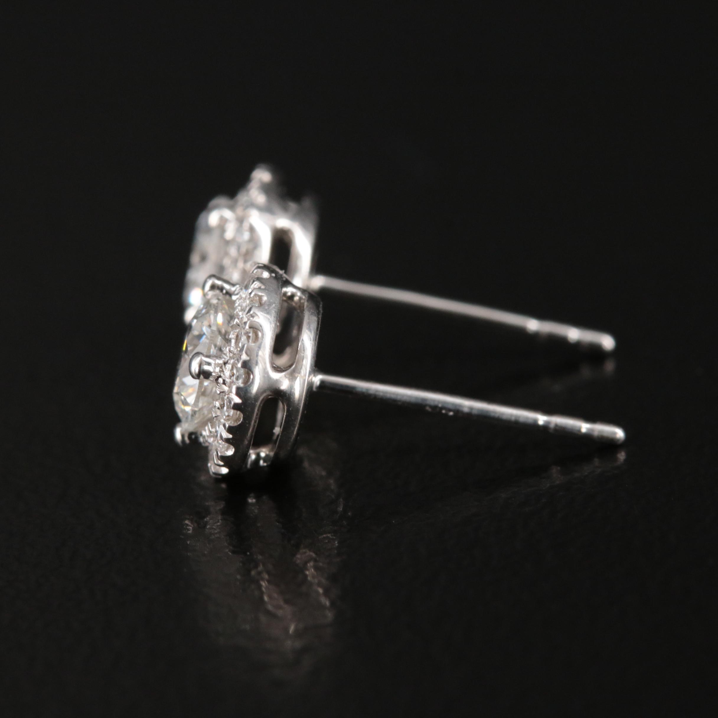 14K 0.96 CTW Lab Grown Diamond Stud Earrings