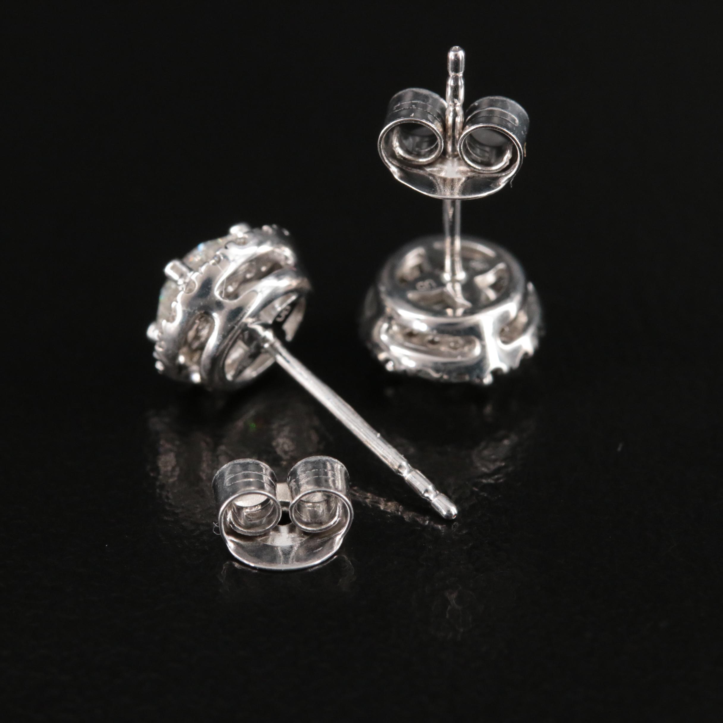 14K 0.96 CTW Lab Grown Diamond Stud Earrings