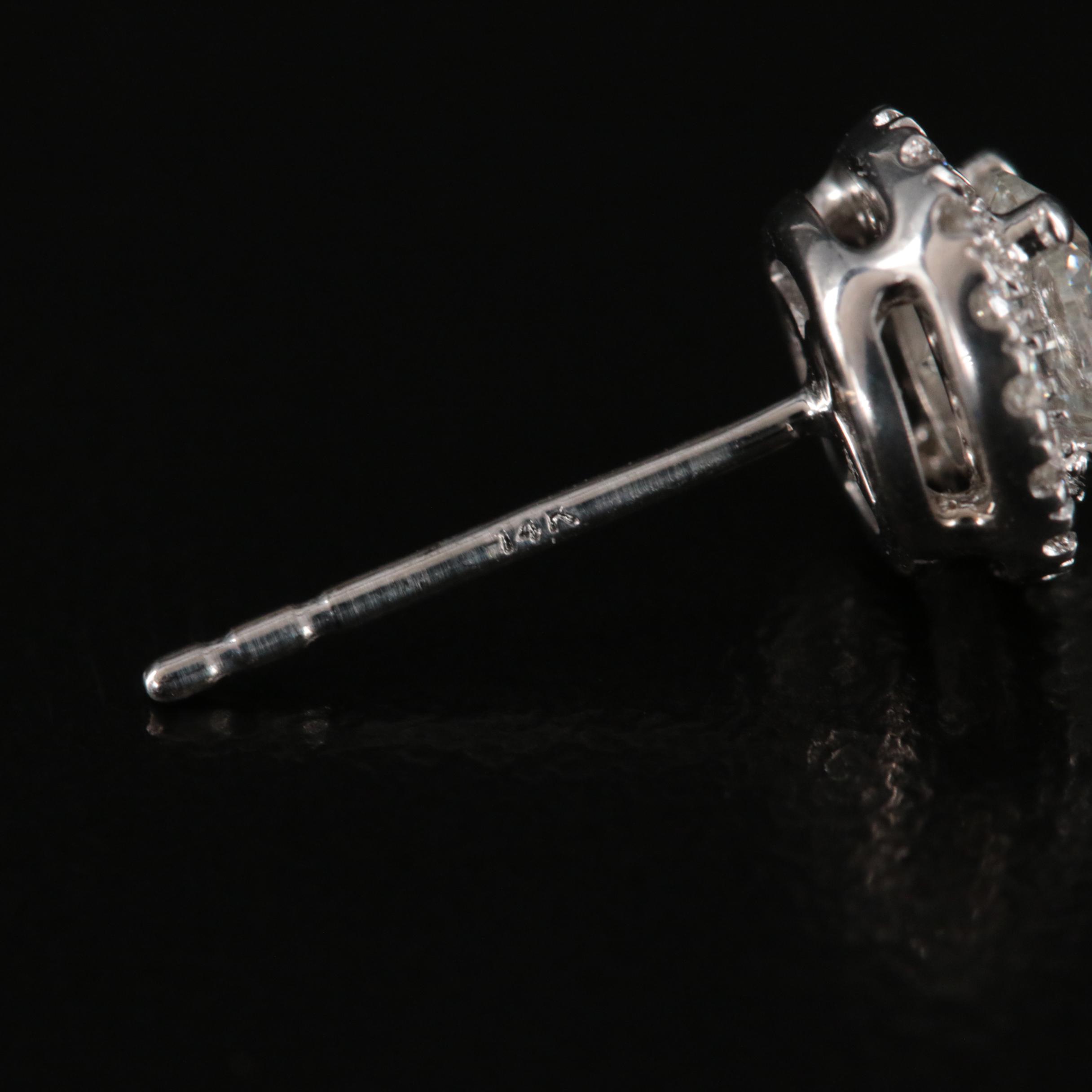 14K 0.96 CTW Lab Grown Diamond Stud Earrings