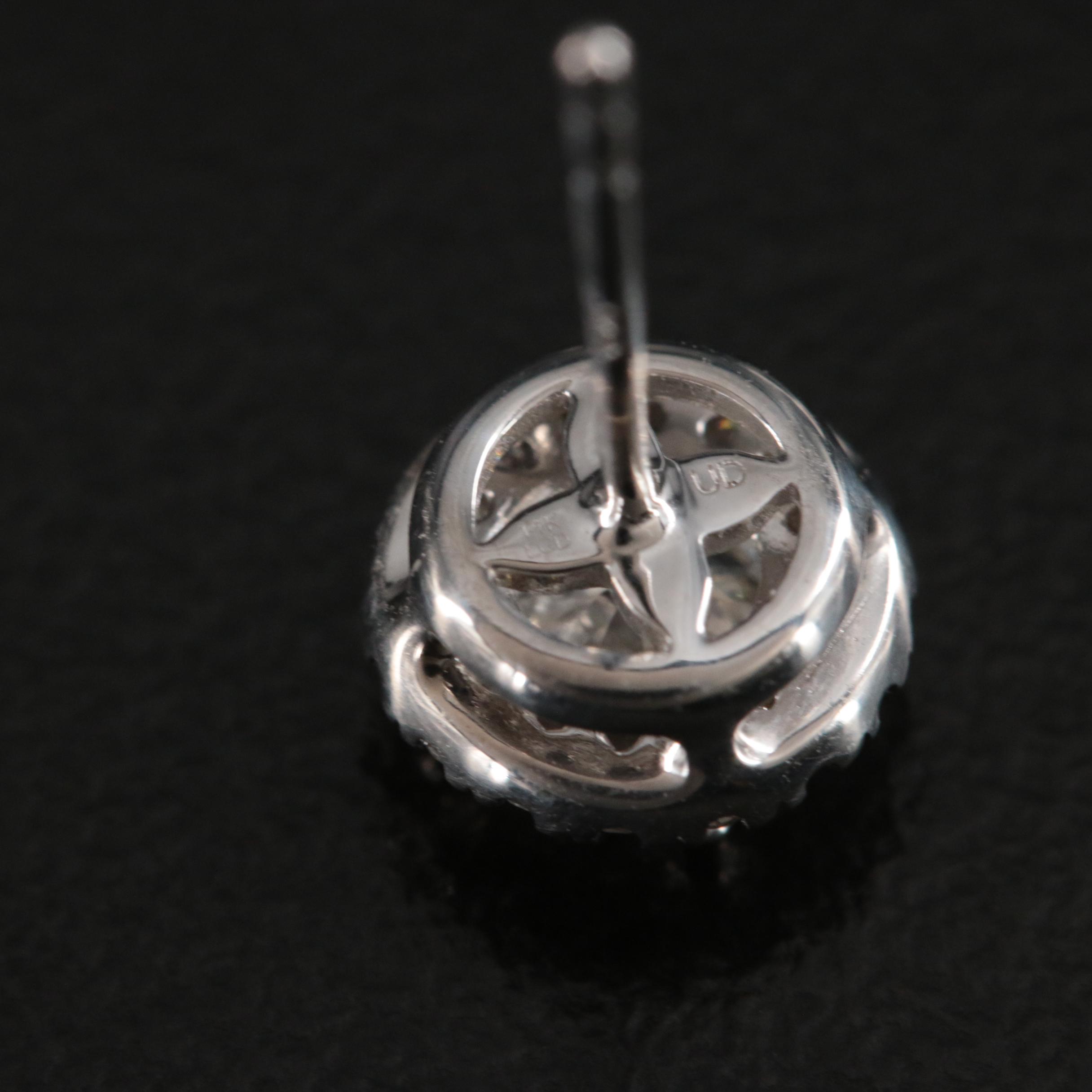 14K 0.96 CTW Lab Grown Diamond Stud Earrings