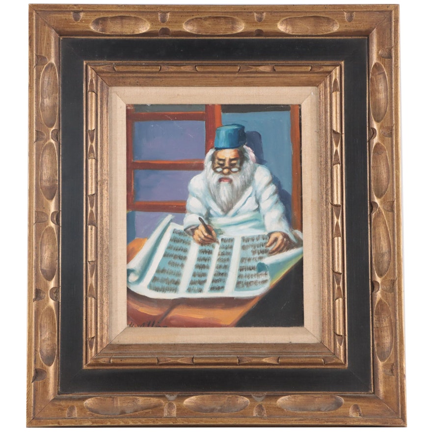 Portrait Oil Painting of Rabbi
