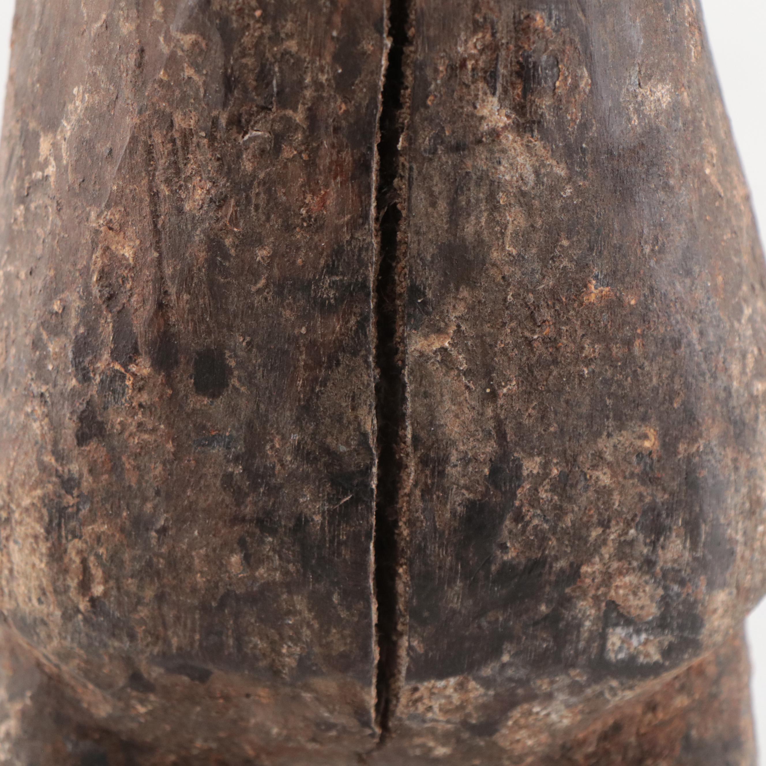 Moba (Togo) Hand-Carved Wood Divination Figure, Mid-20th Century