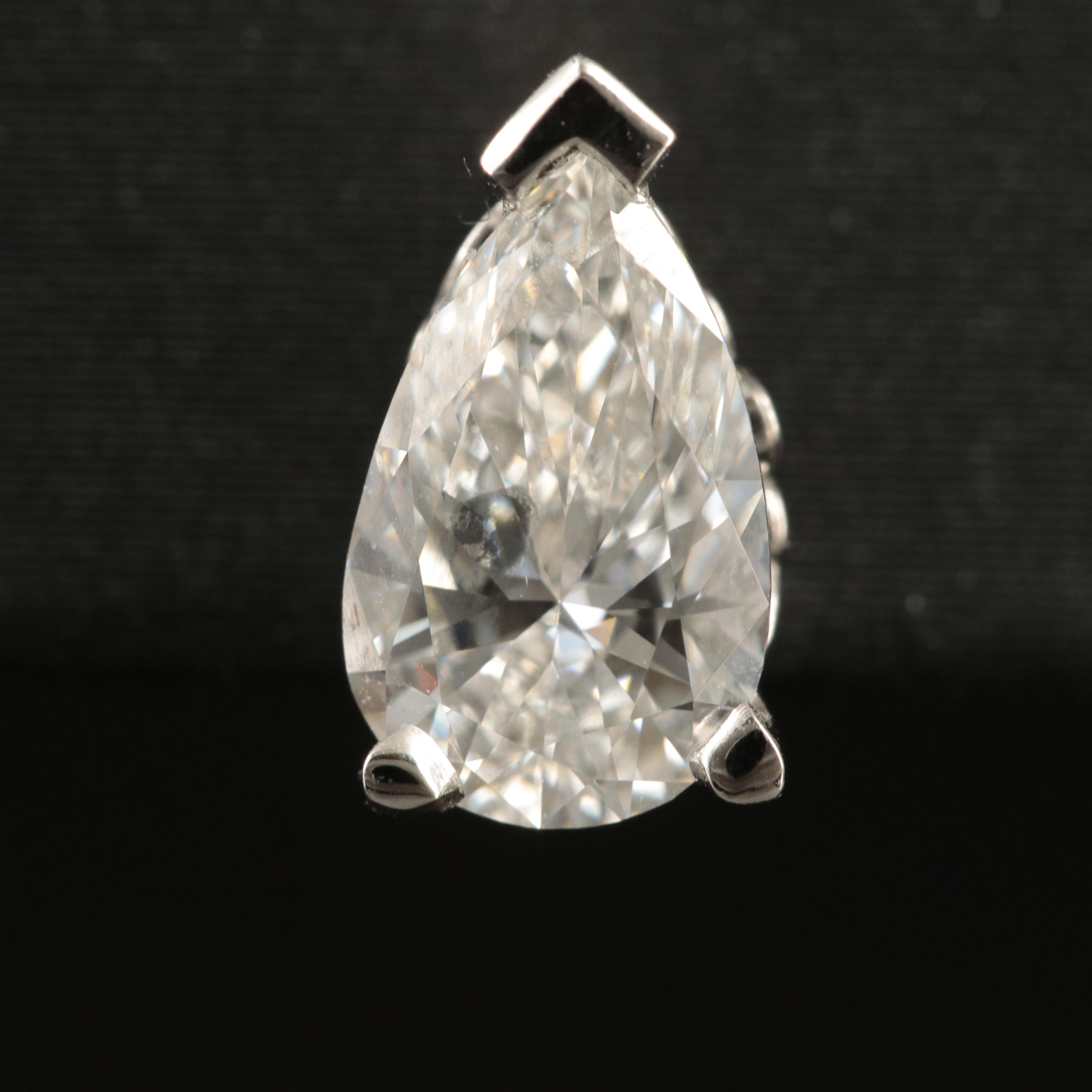 Platinum 2.00 CTW Lab Grown Diamond Stud Earrings with IGI Reports