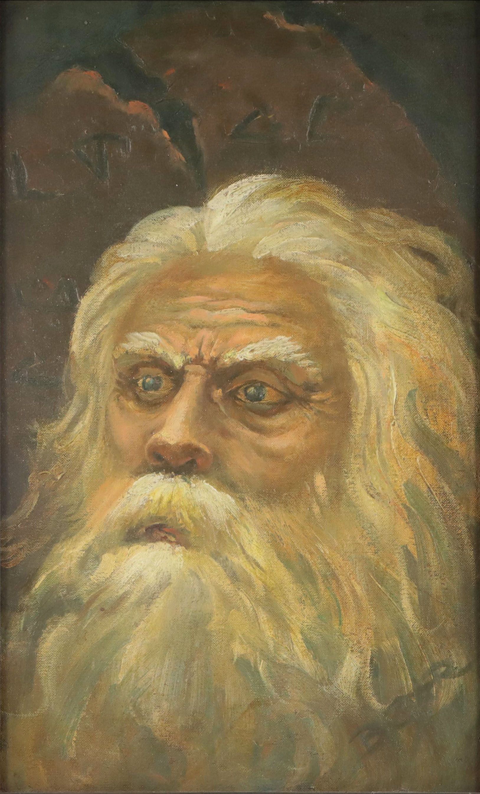 Portrait Oil Painting of Old Man