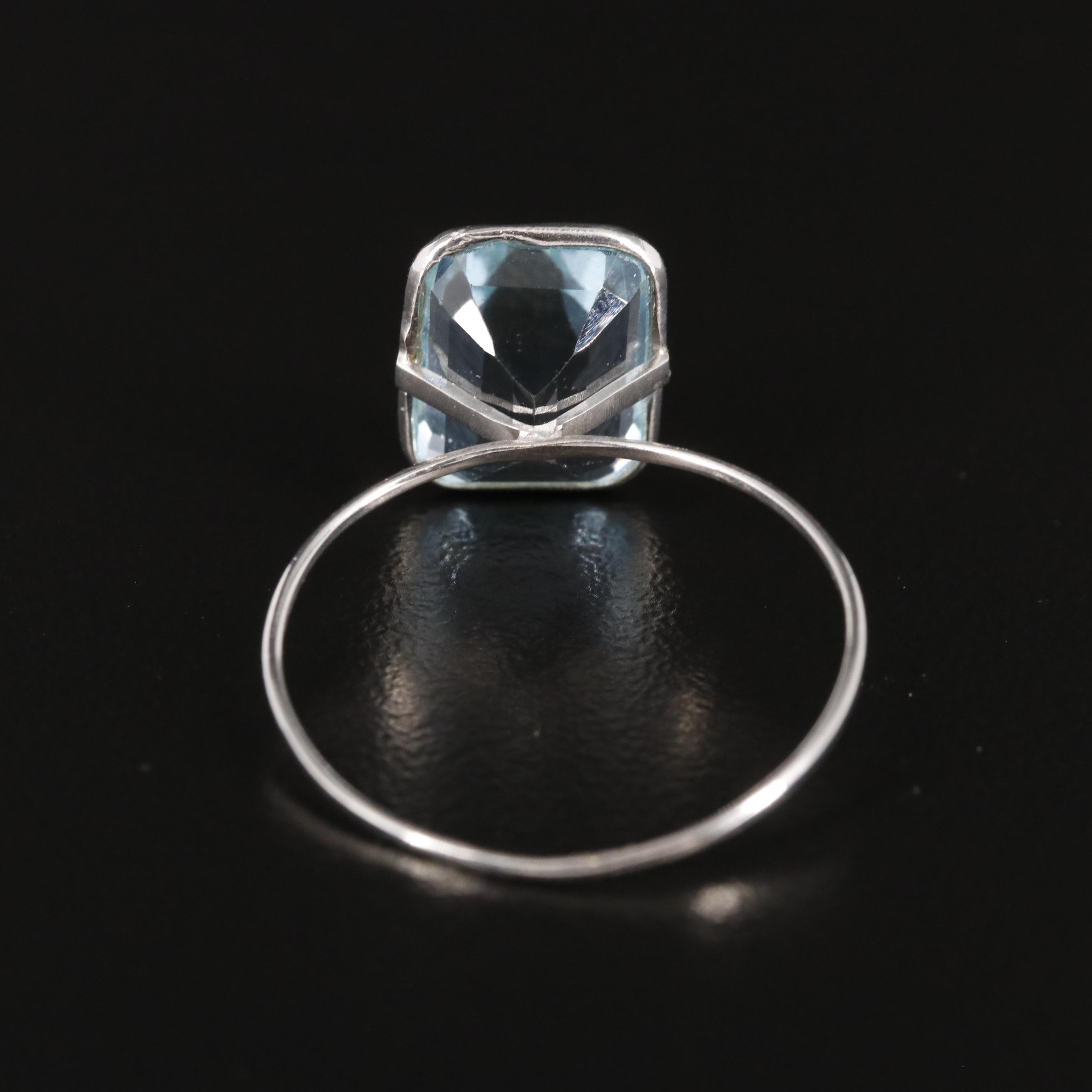14K Blue Topaz Ring