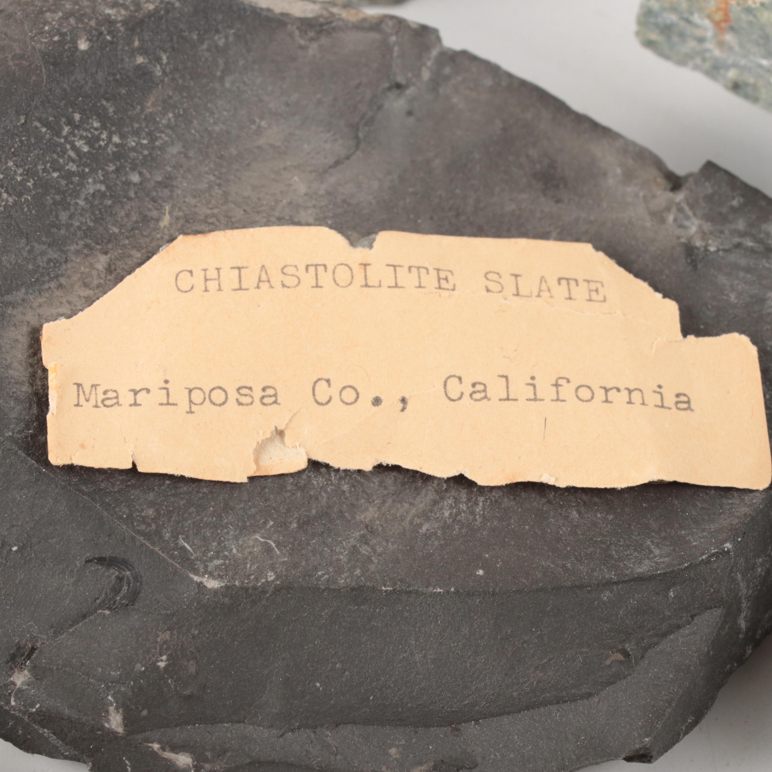 Serpentine, Arenaceous Shale, Gneiss, Marble and More  Mineral Specimens