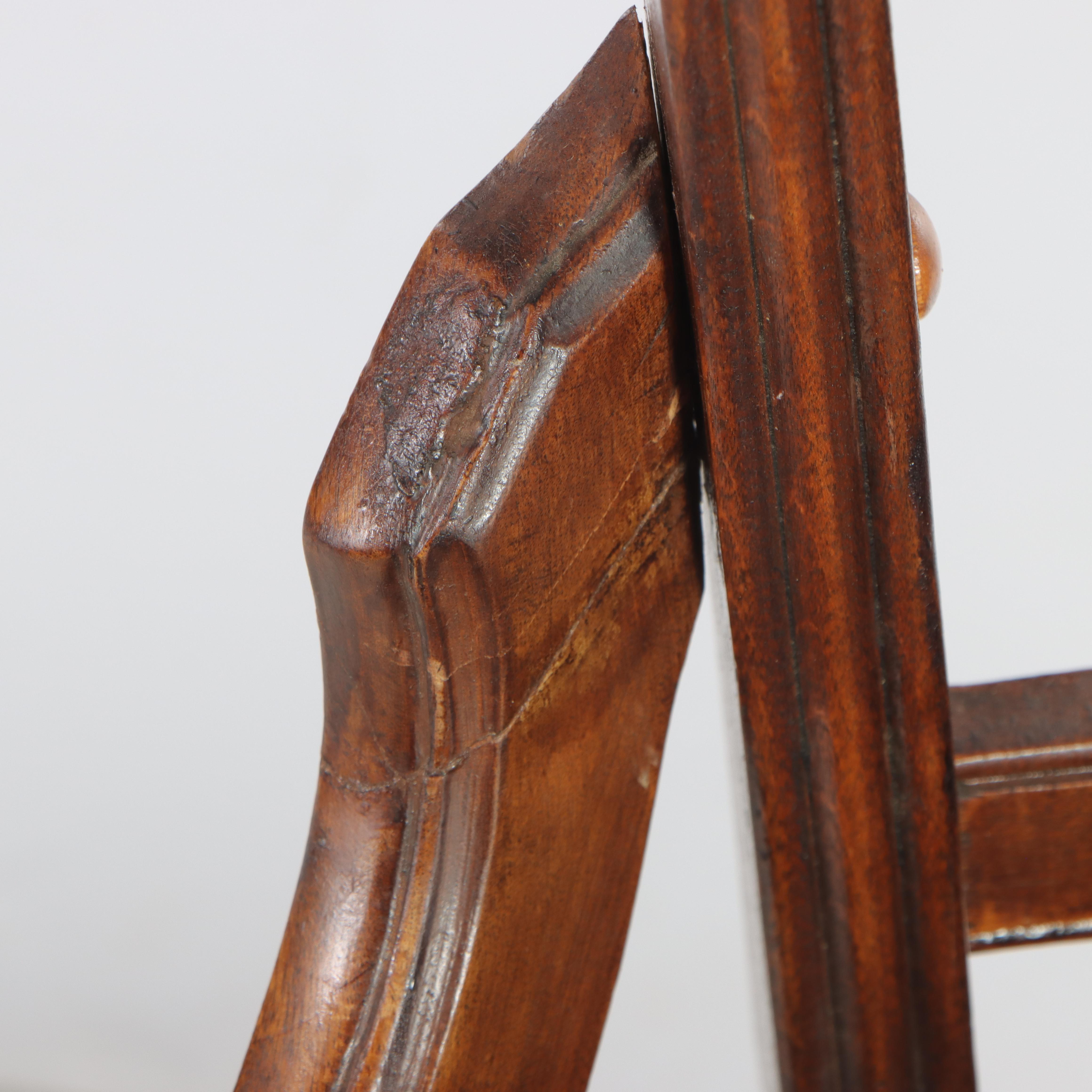 Pair of Aesthetic Movement Side Chairs in Floral Needlepoint, Late 19th Century