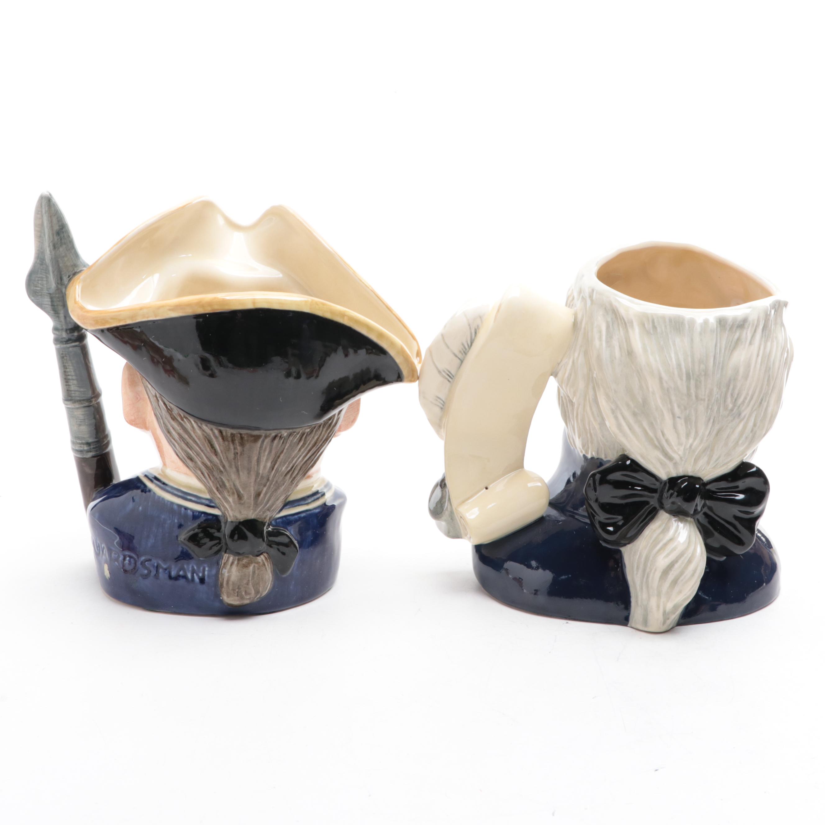 Royal Doulton Character Jugs and Fitz & Floyd Columbus Teapot with Other Décor