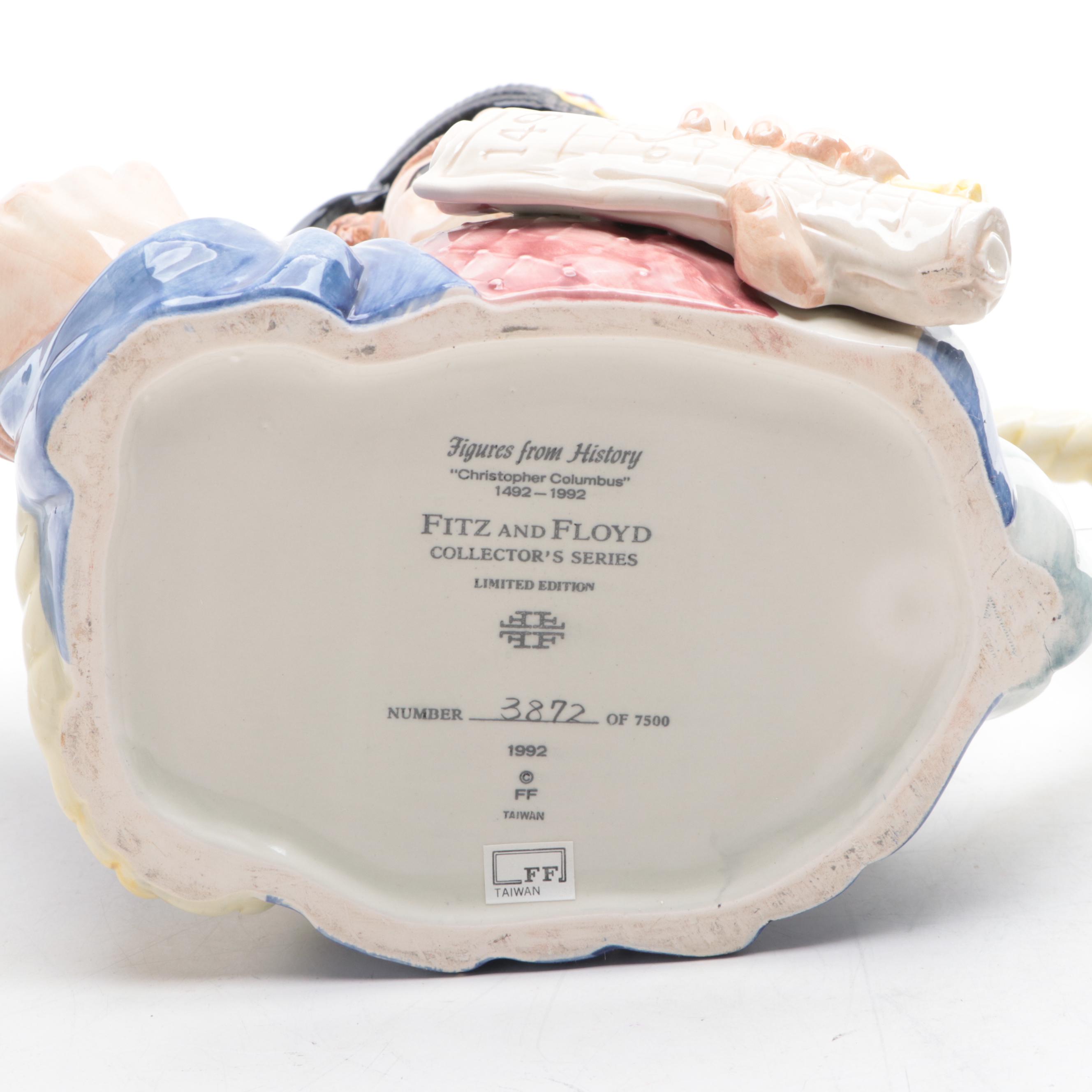 Royal Doulton Character Jugs and Fitz & Floyd Columbus Teapot with Other Décor