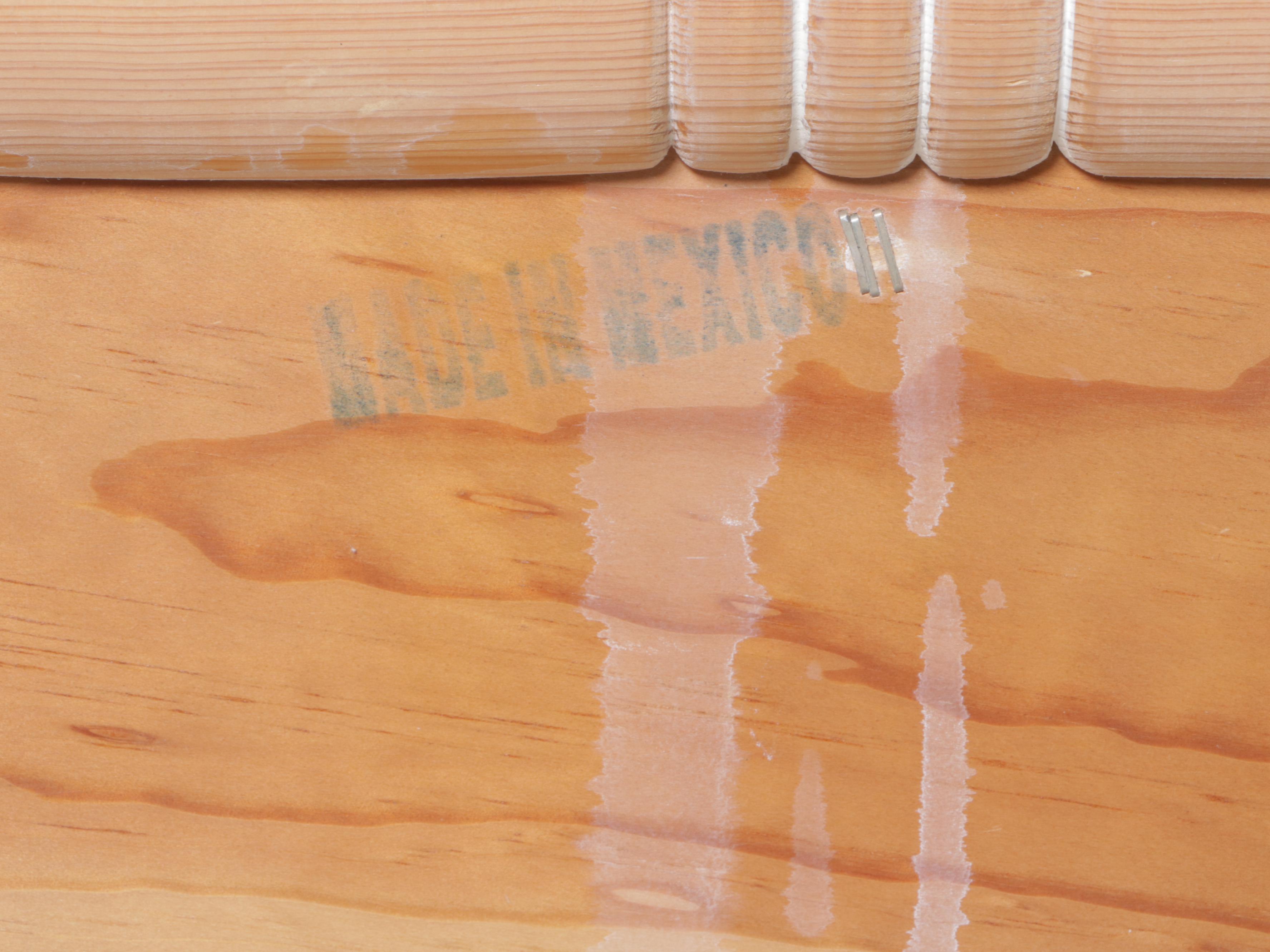 Santa Fe Cerused Pine Queen Size Bed Frame, Late 20th Century