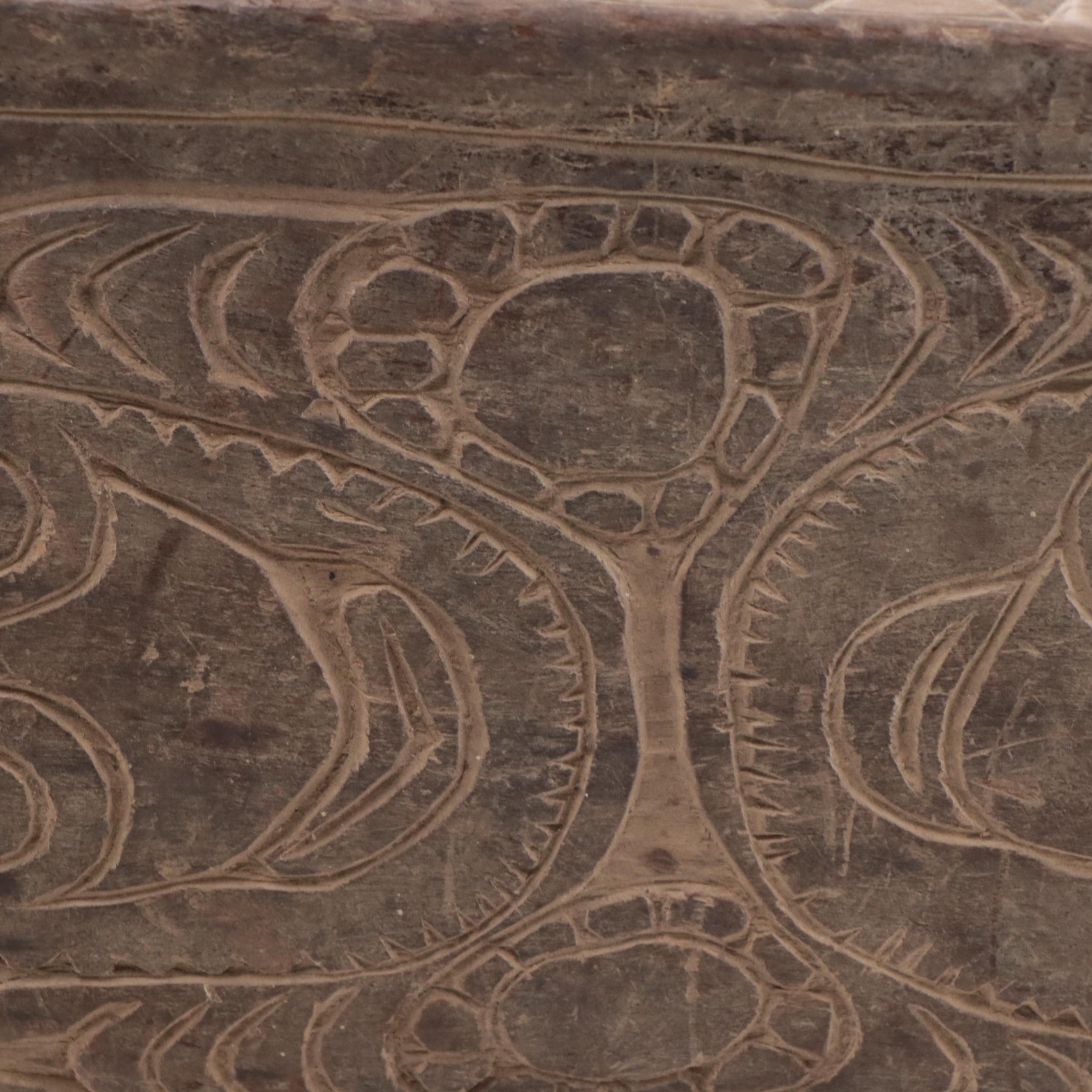 Kwoma Papua New Guinea Wood Carver's Stool, Mid-20th Century