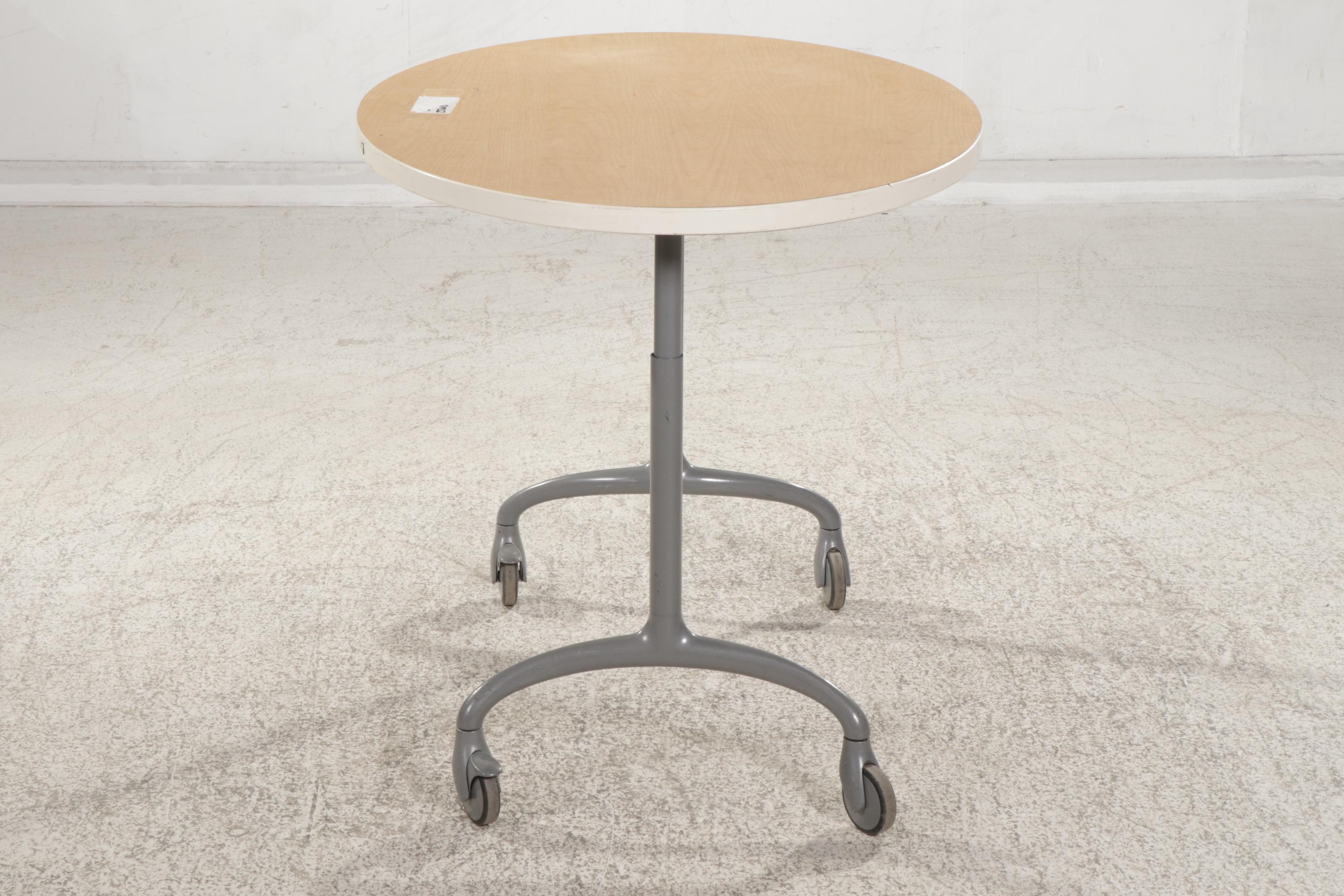 Steelcase Modernist Oval Top Rolling Work Table