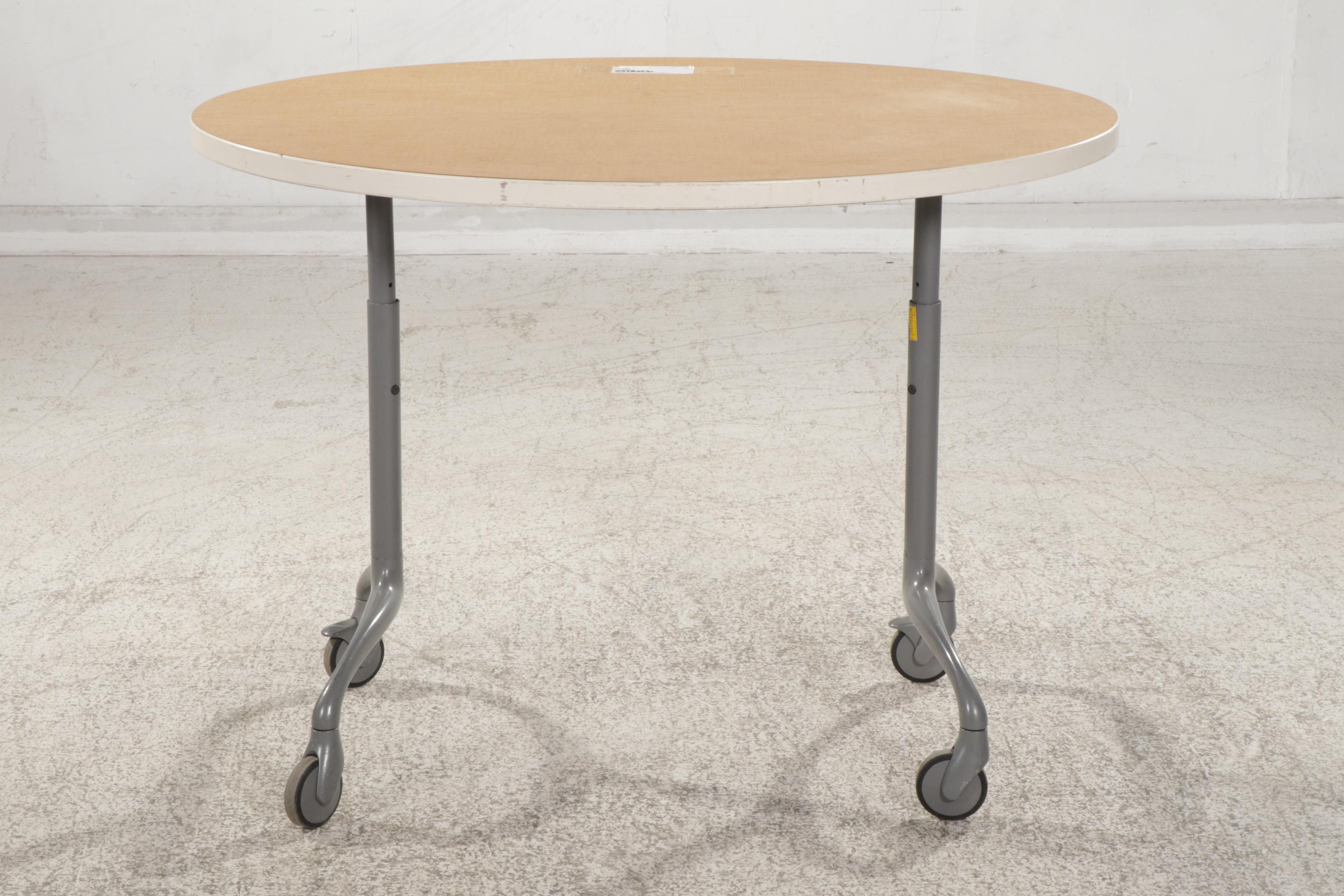 Steelcase Modernist Oval Top Rolling Work Table