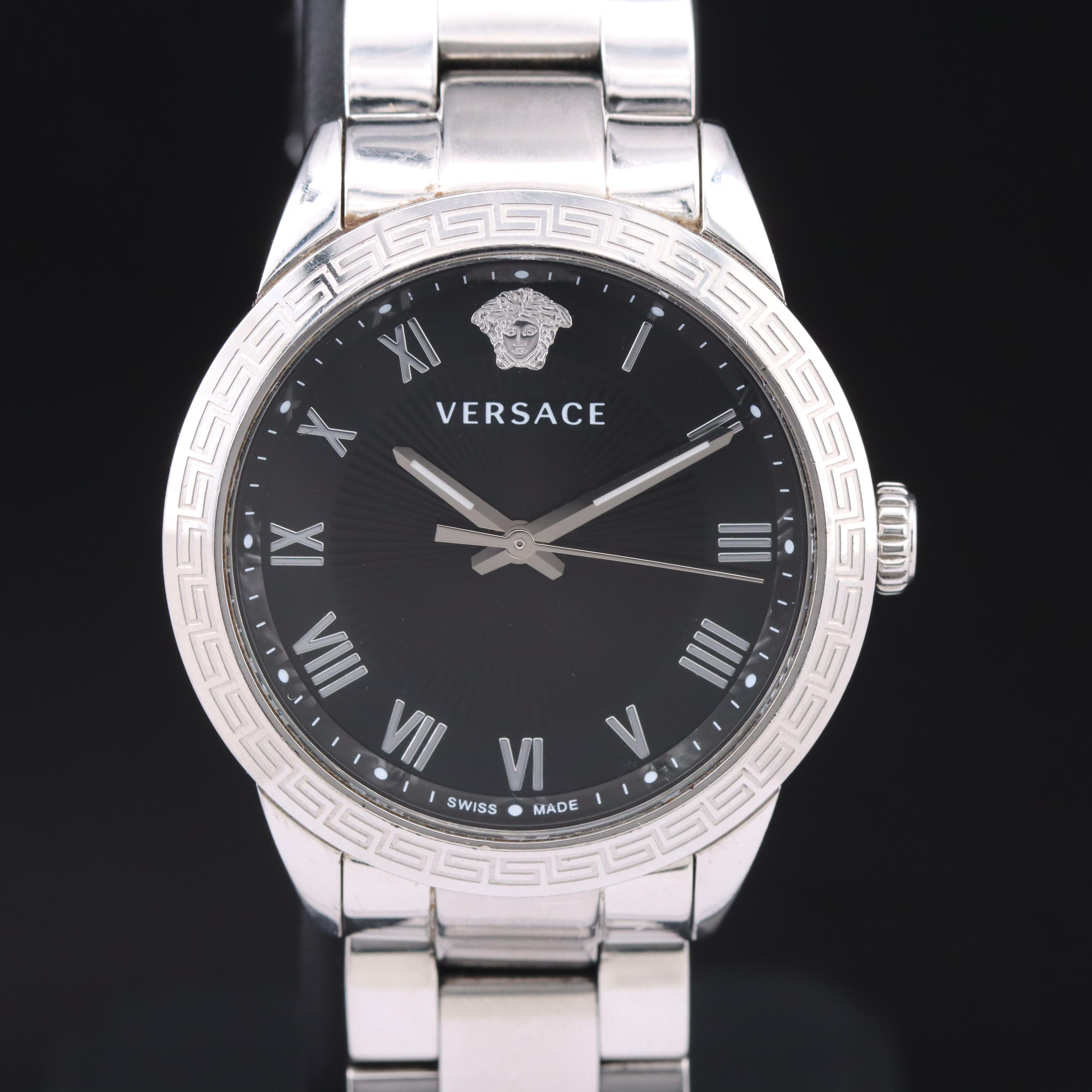Versace Greca Stainless Steel Watch