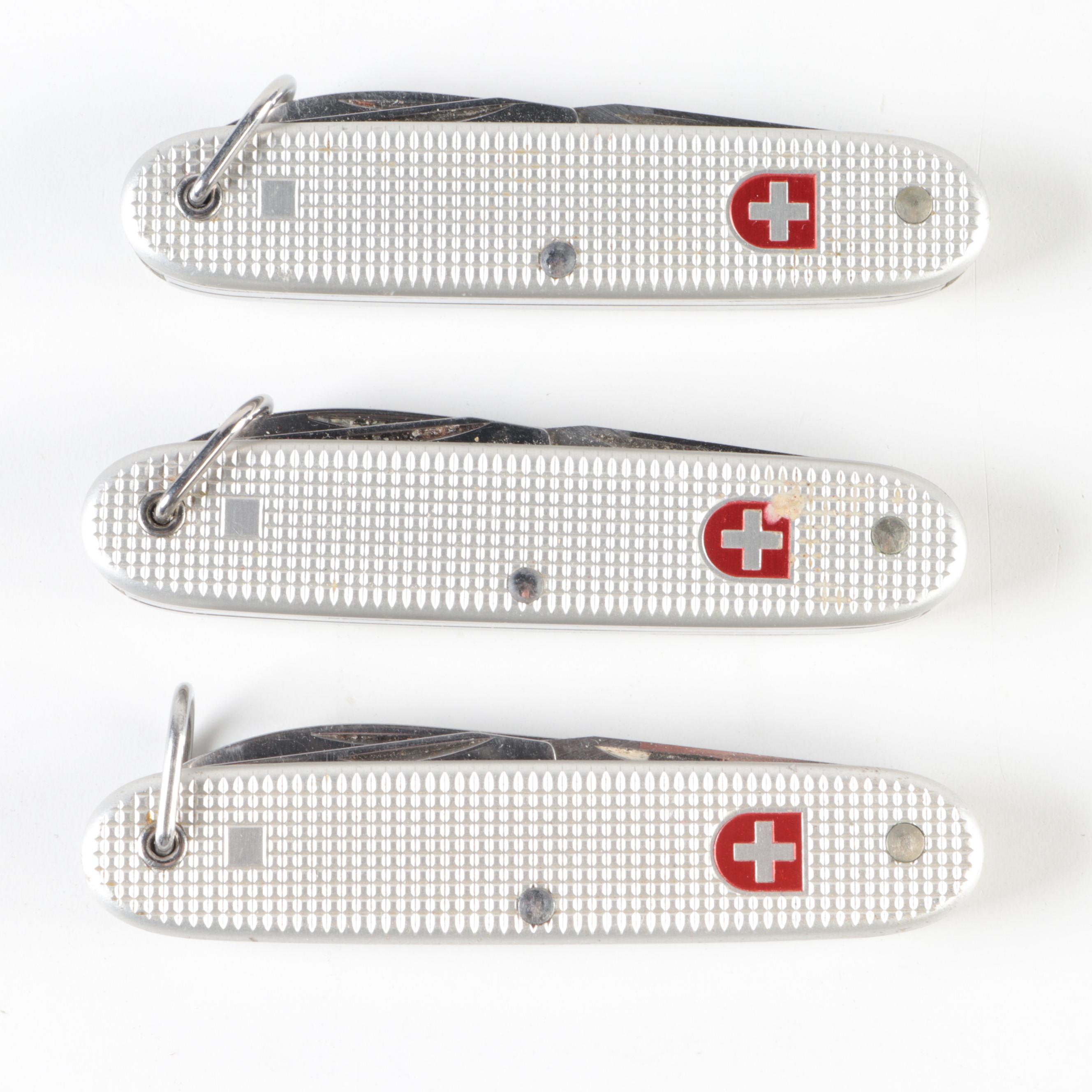 Wenger and Other Swiss Army Knives with Souvenir Pocket Knives