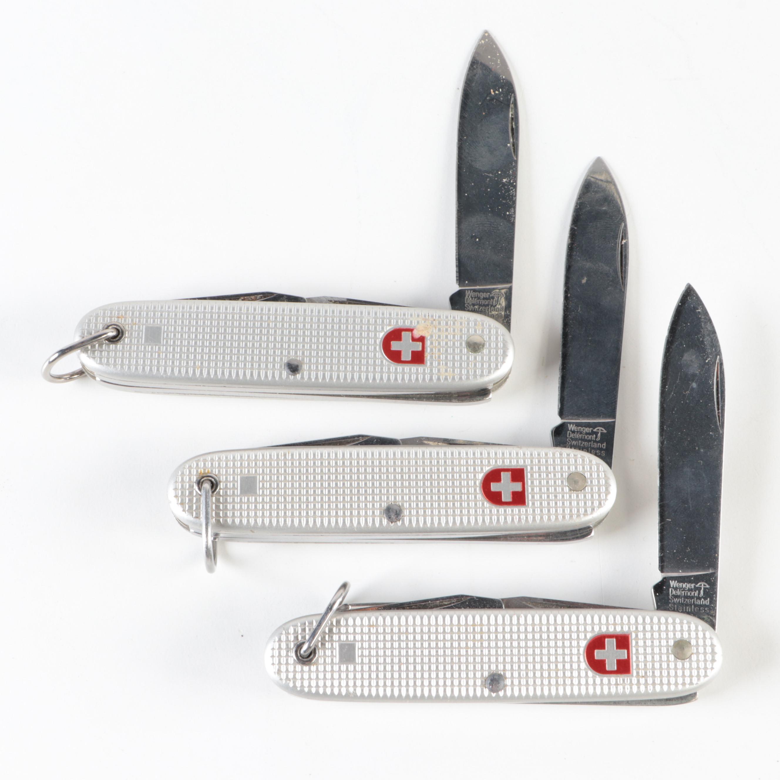 Wenger and Other Swiss Army Knives with Souvenir Pocket Knives