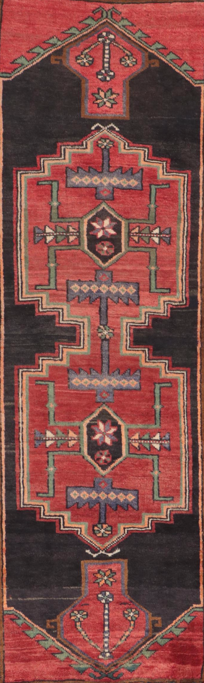 2'6 x 7'6 Hand-Knotted Persian Kelardasht Carpet Runner