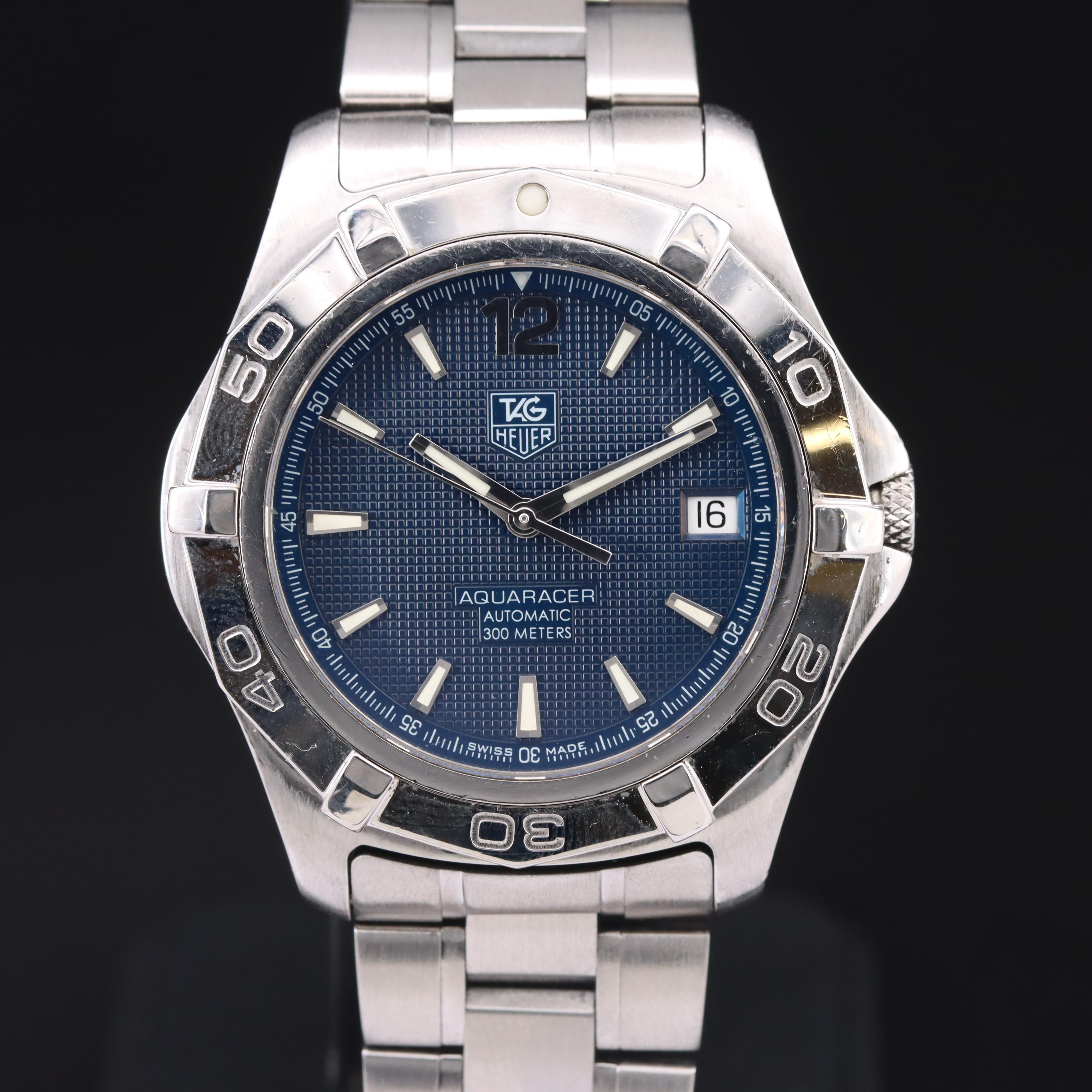 Stainless Steel TAG Heuer Aquaracer Automatic 300 Meters Watch