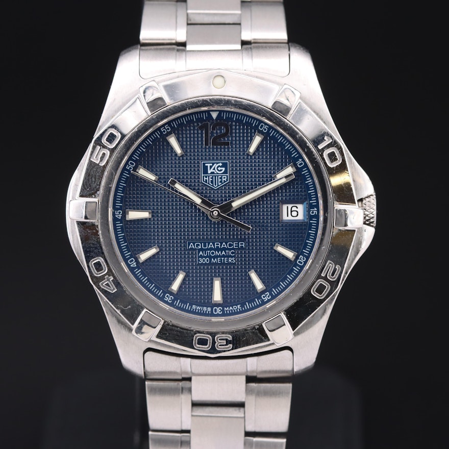 Stainless Steel TAG Heuer Aquaracer Automatic 300 Meters Wristwatch