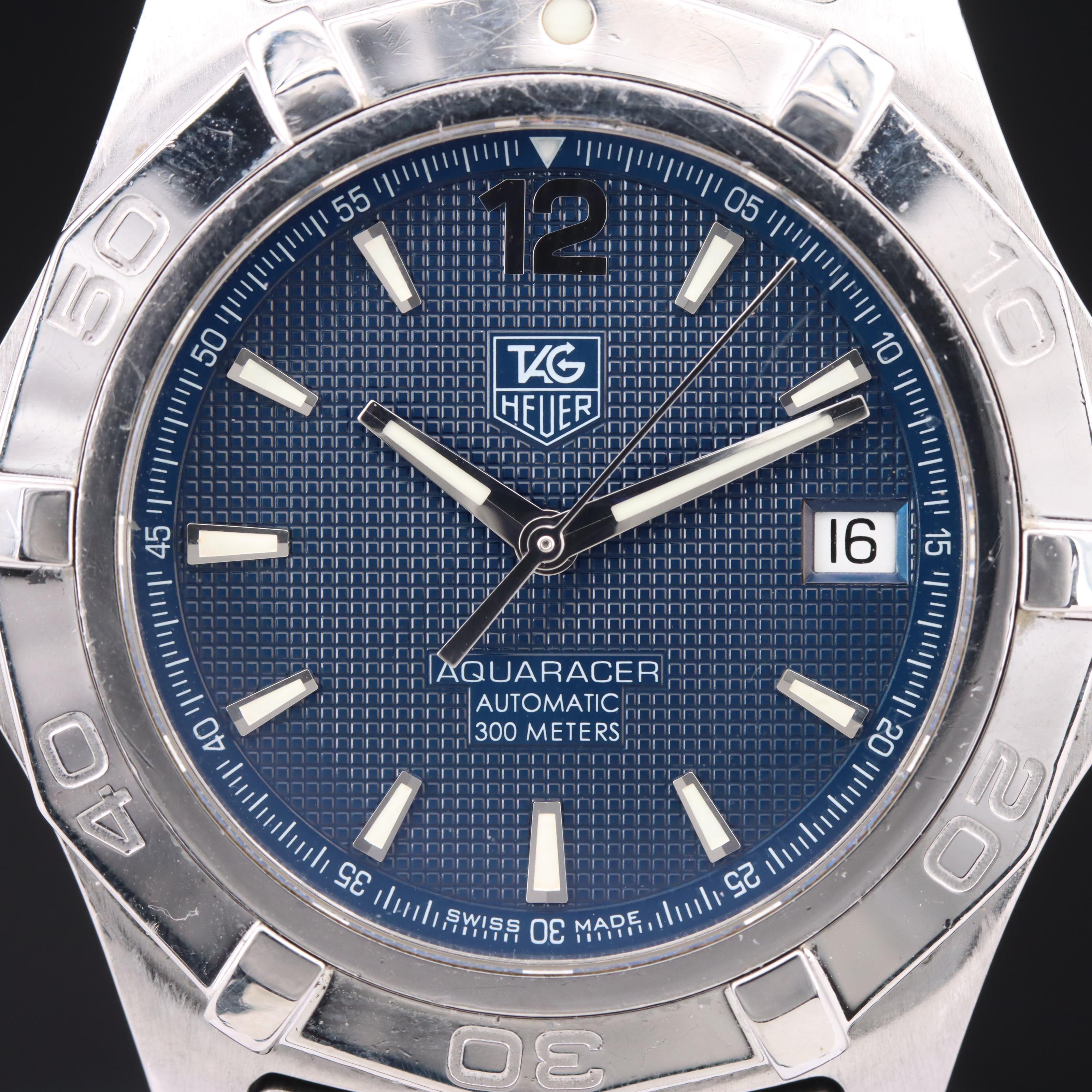 Stainless Steel TAG Heuer Aquaracer Automatic 300 Meters Watch
