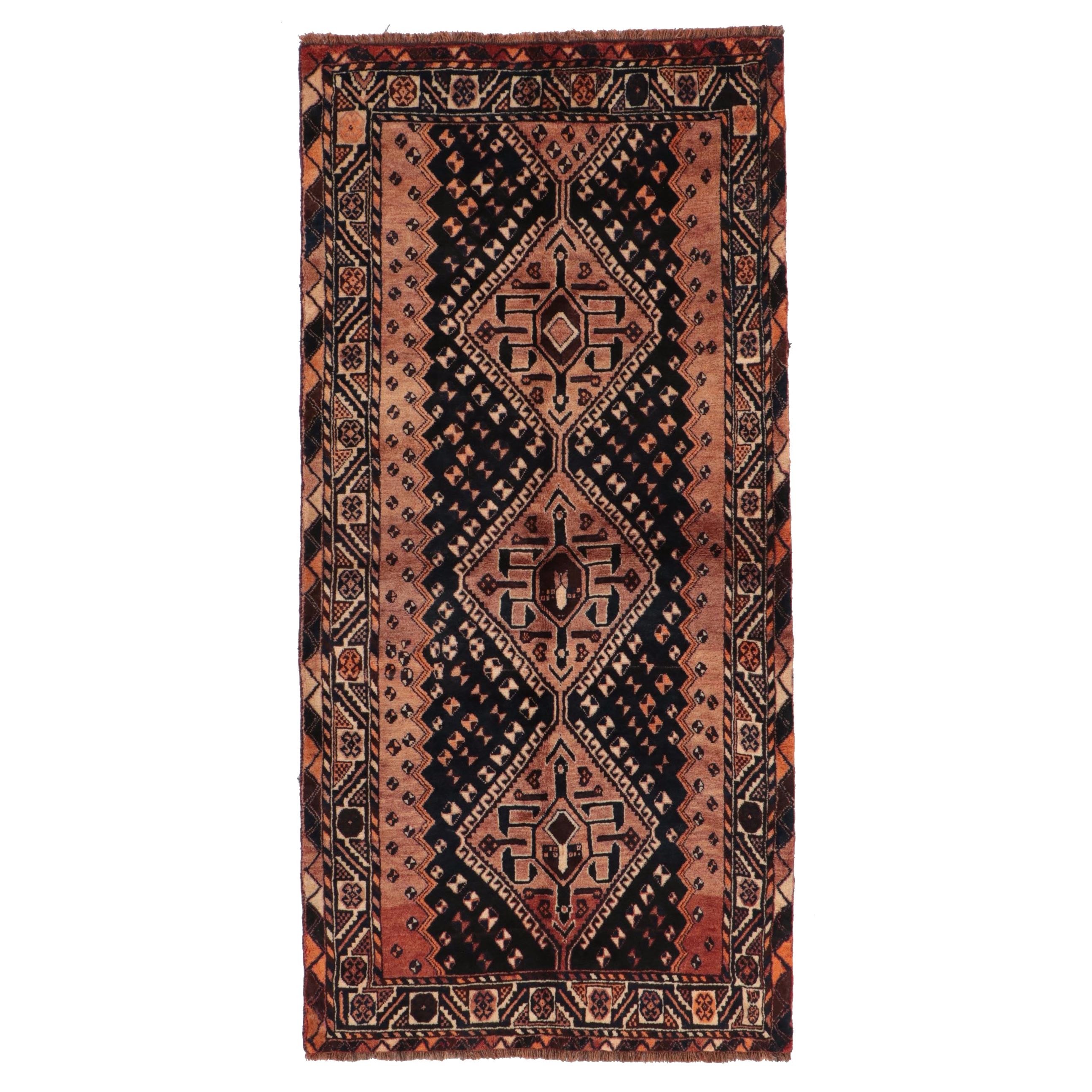 4'7 x 9'7 Hand-Knotted Persian Afshar Area Rug