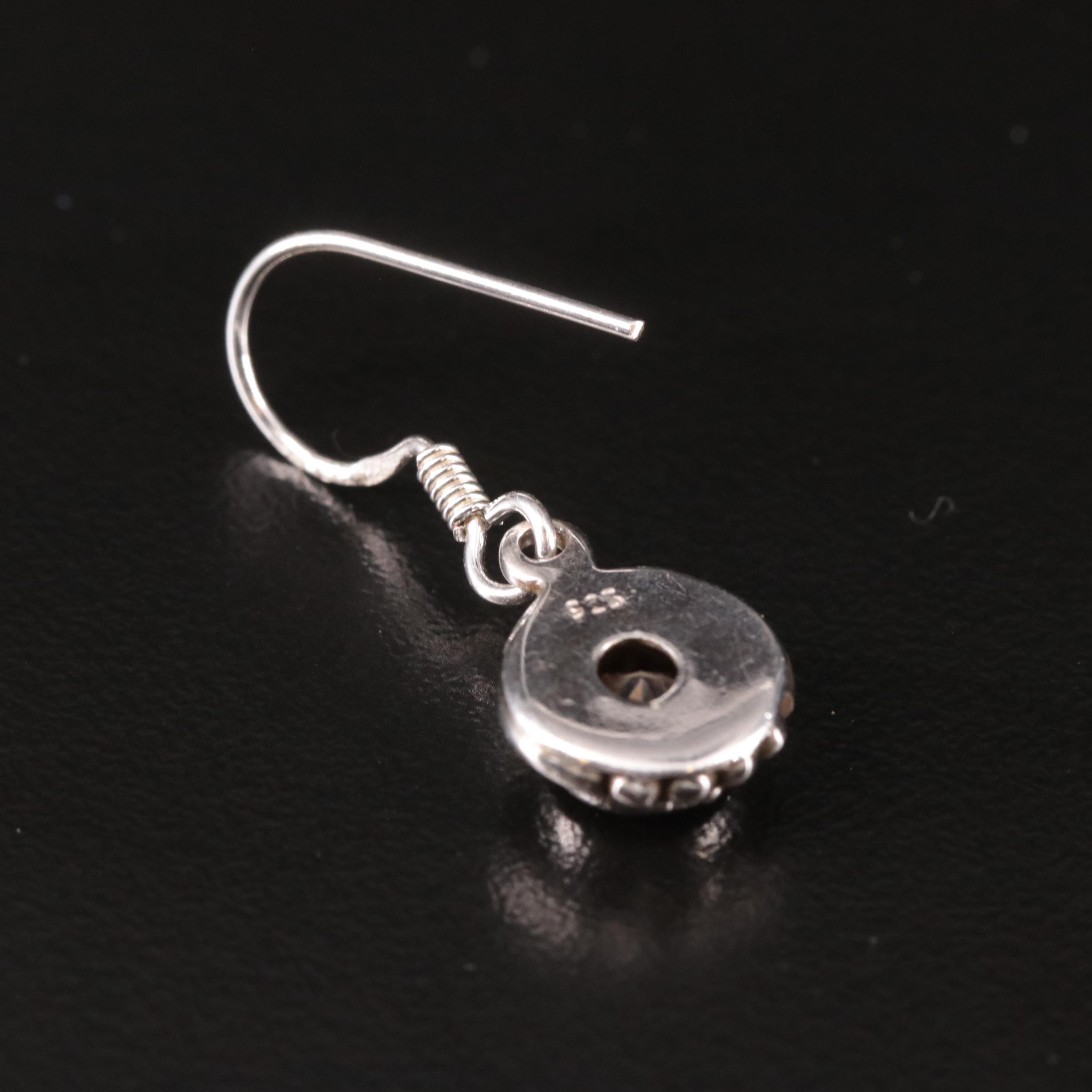 Sterling Amethyst Drop Earrings