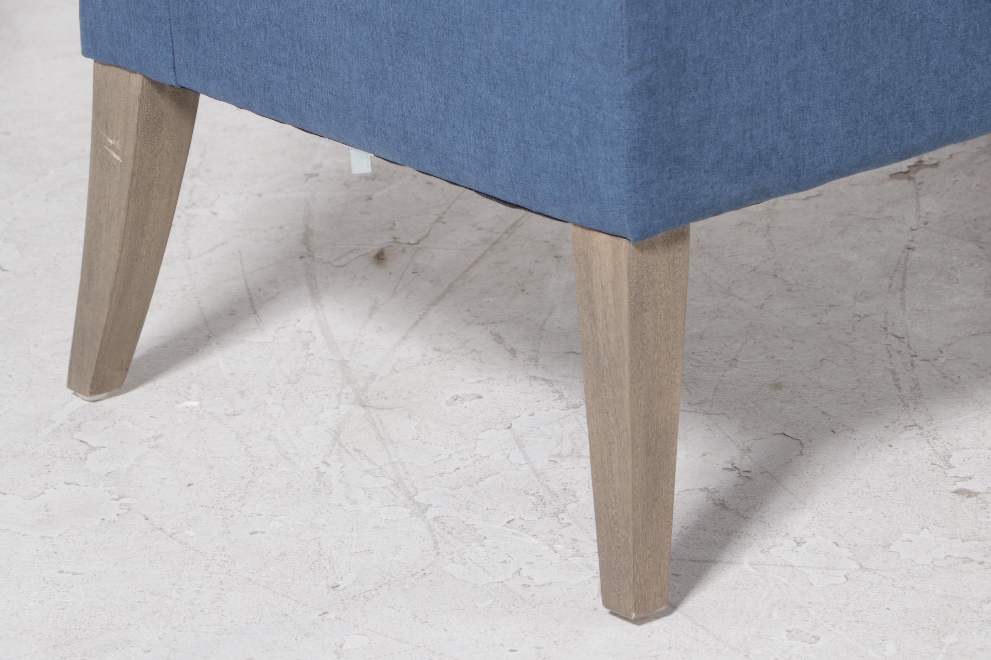 Two-Piece Pottery Barn Custom-Upholstered Banquette