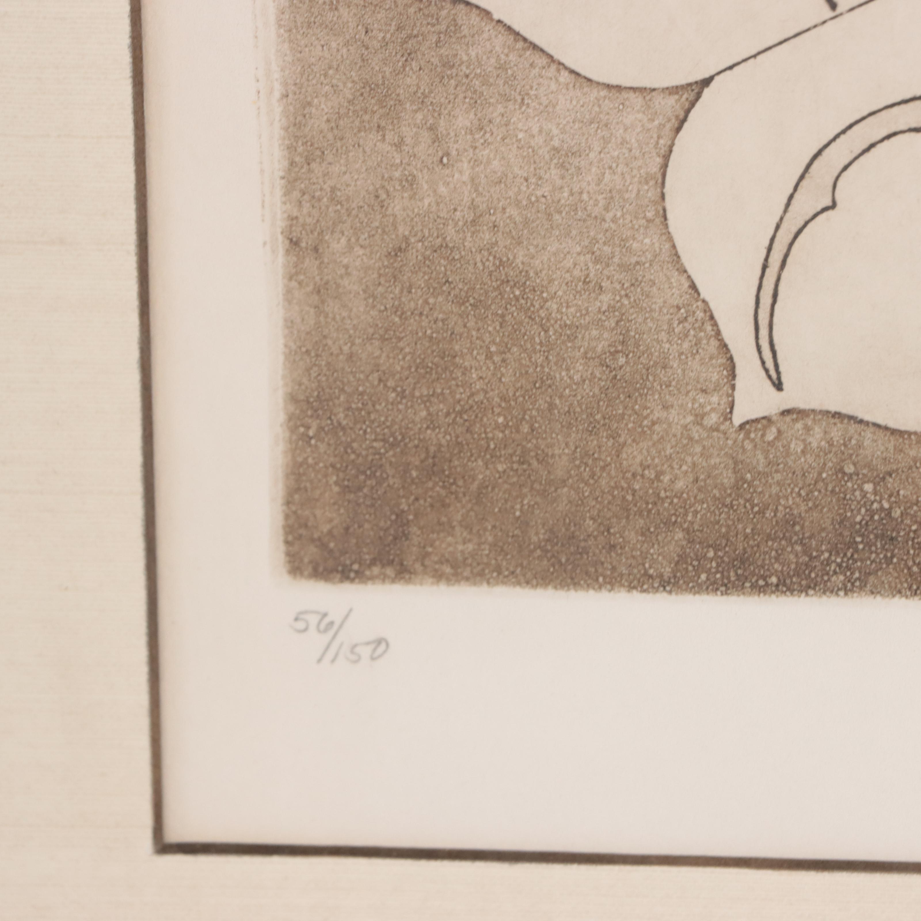 Hannah Kletzki Etching with Aquatint "The Twelve Tribes"